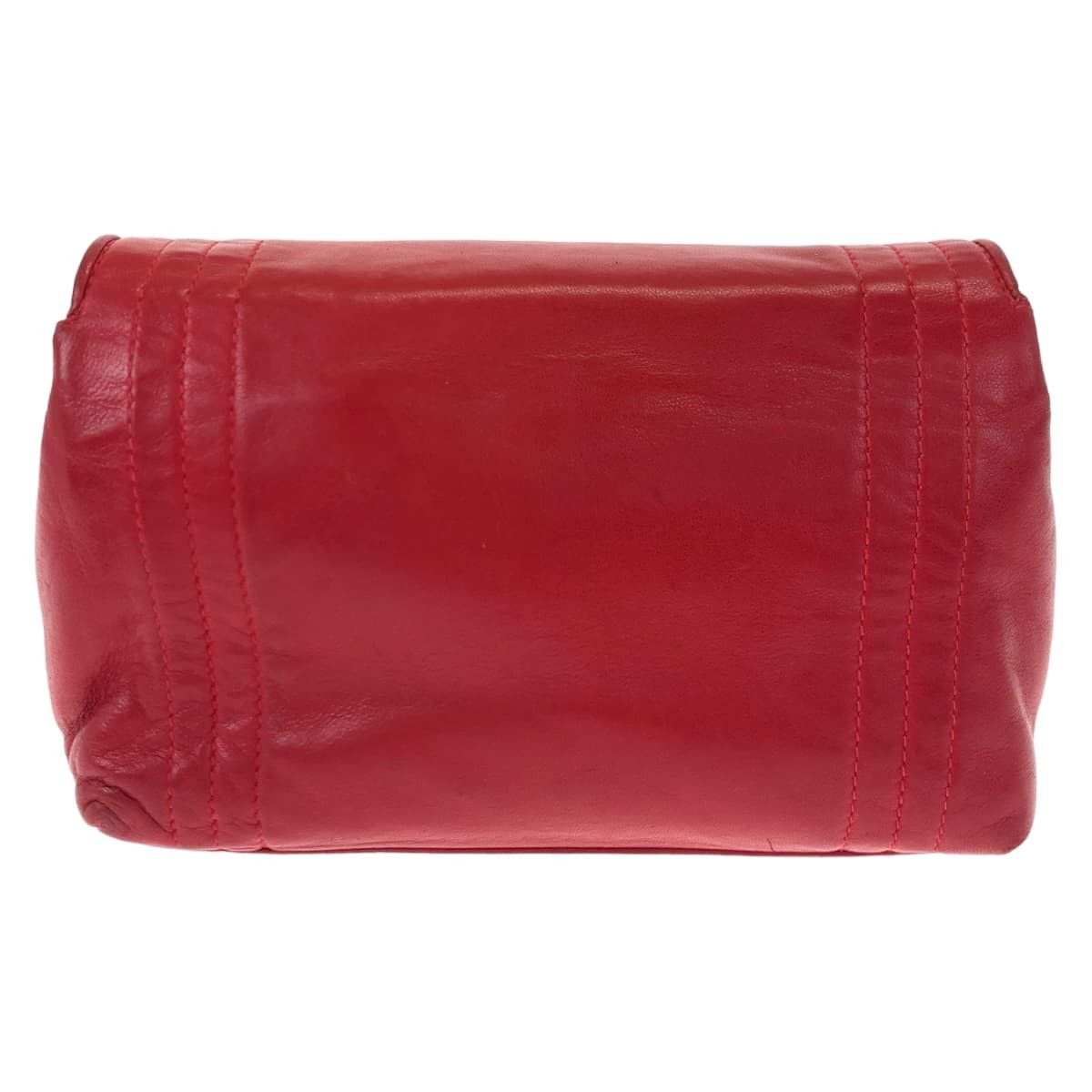 Chanel Chanel Chanel Vintage Mademoiselle Red Lambskin Shoulder Bag Leather Crossbody Bag 405453 in Very Good Condition Size ONE SIZE - 3 Thumbnail