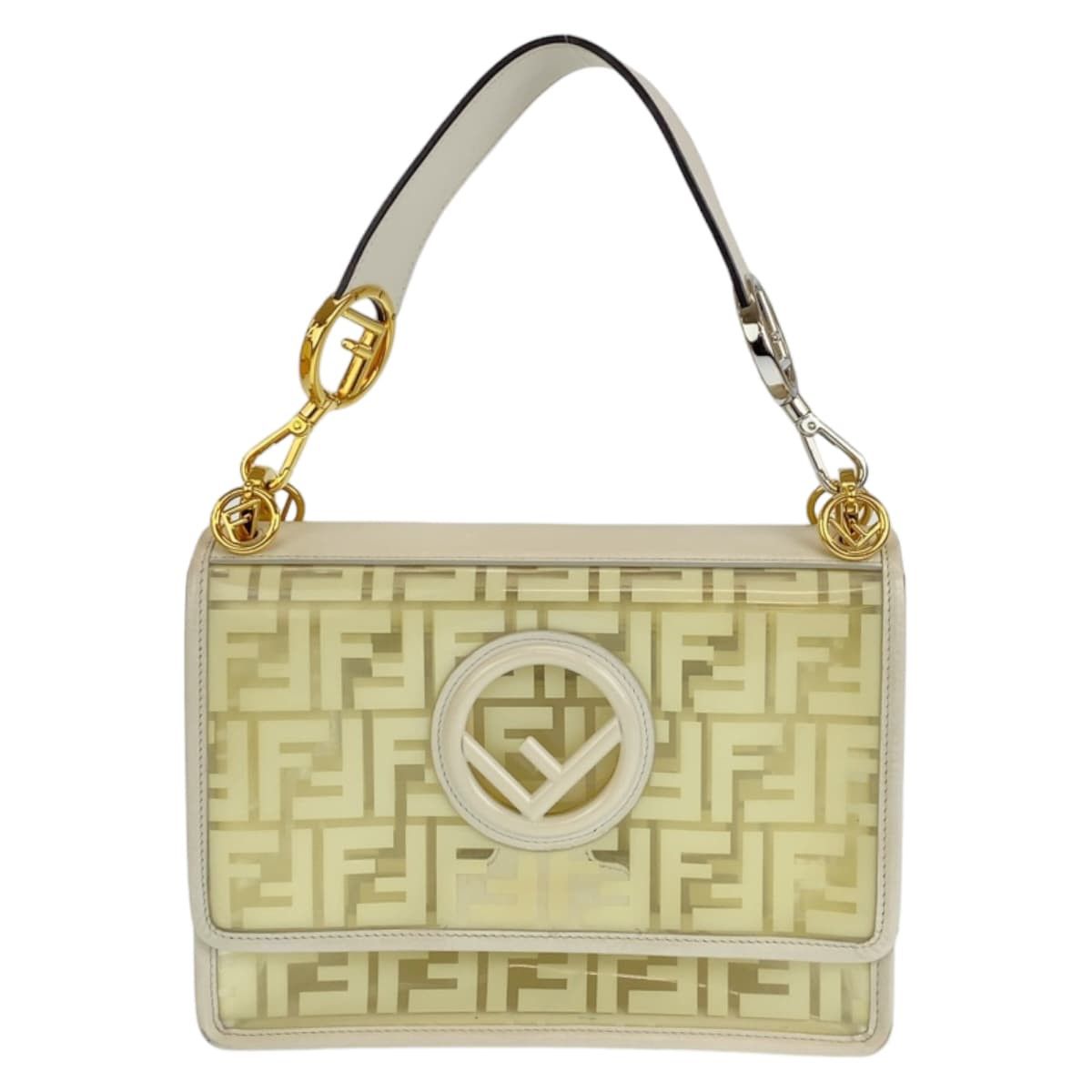 Fendi Fendi Fendi Can I F Vinyl/Leather Shoulder Bag 405501 Plastic Shoulder Bag 405501 in Very Good Condition Size ONE SIZE - 2 Thumbnail