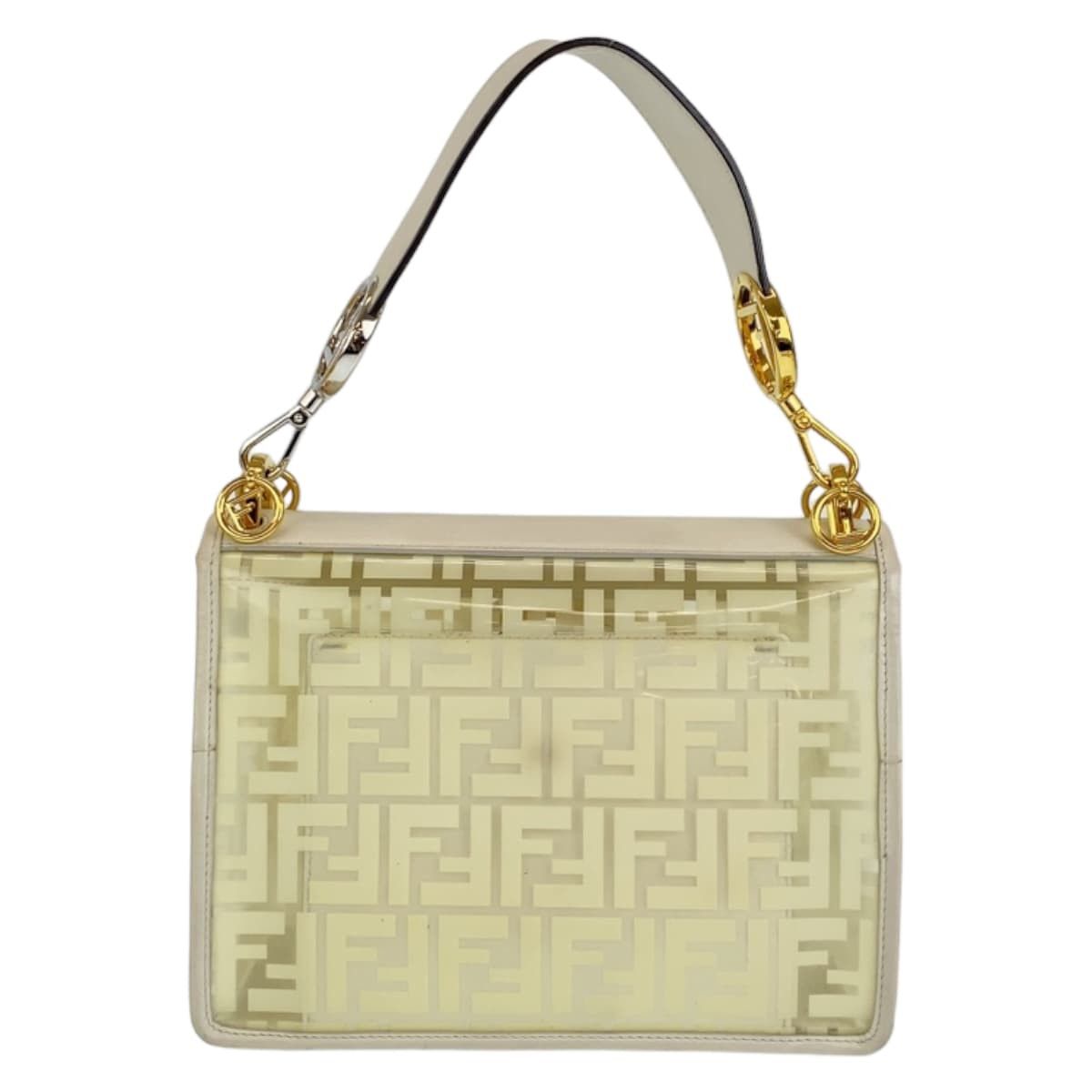Fendi Fendi Fendi Can I F Vinyl/Leather Shoulder Bag 405501 Plastic Shoulder Bag 405501 in Very Good Condition Size ONE SIZE - 3 Thumbnail