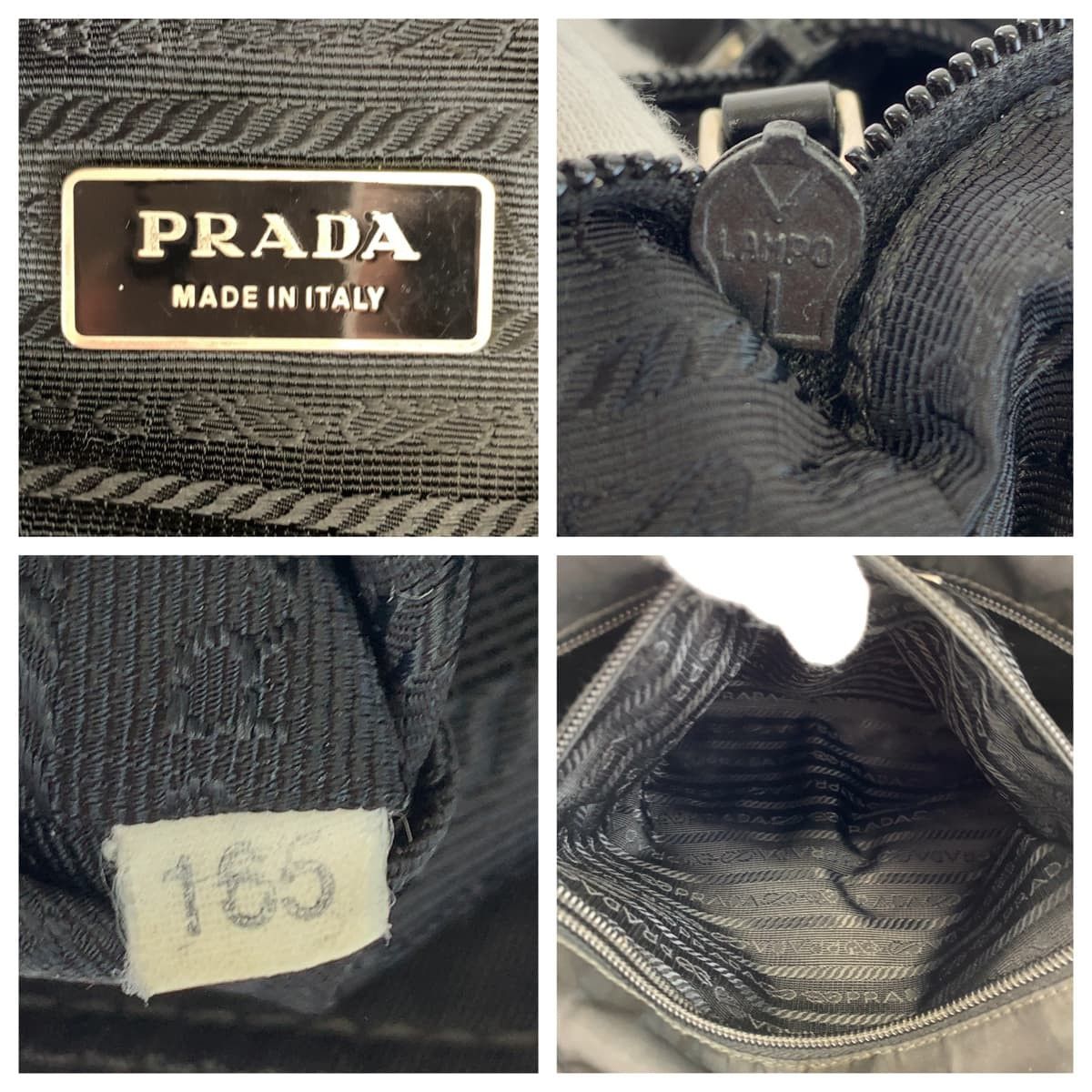 Prada Prada Prada Nylon Tessuto Logo Embossed 2-Way Handbag Canvas Handbag in Very Good Condition Size ONE SIZE - 5 Thumbnail