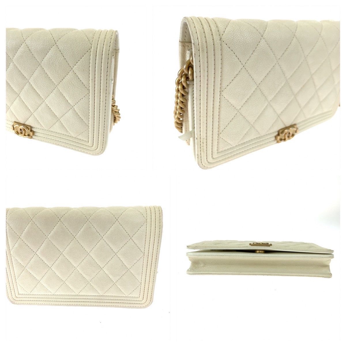 Chanel Chanel Chanel Caviar Skin Boy Chanel Matelasse Chain Wallet Shoulder Bag 405526 Leather Crossbody Bag 405526 in Very Good Condition Size ONE SIZE - 7 Thumbnail