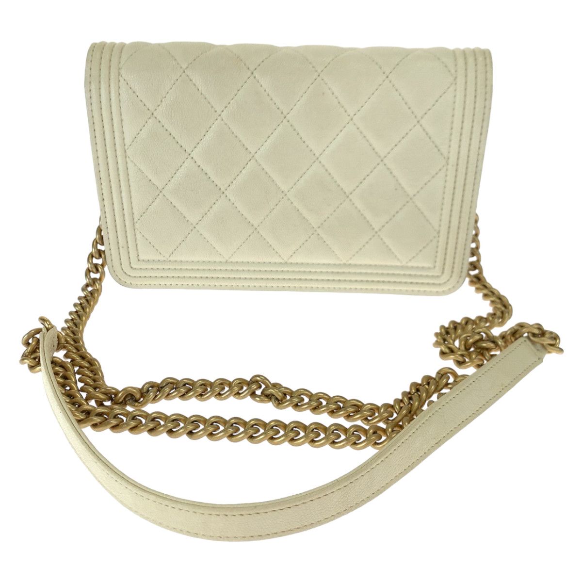 Chanel Chanel Chanel Caviar Skin Boy Chanel Matelasse Chain Wallet Shoulder Bag 405526 Leather Crossbody Bag 405526 in Very Good Condition Size ONE SIZE - 2 Thumbnail