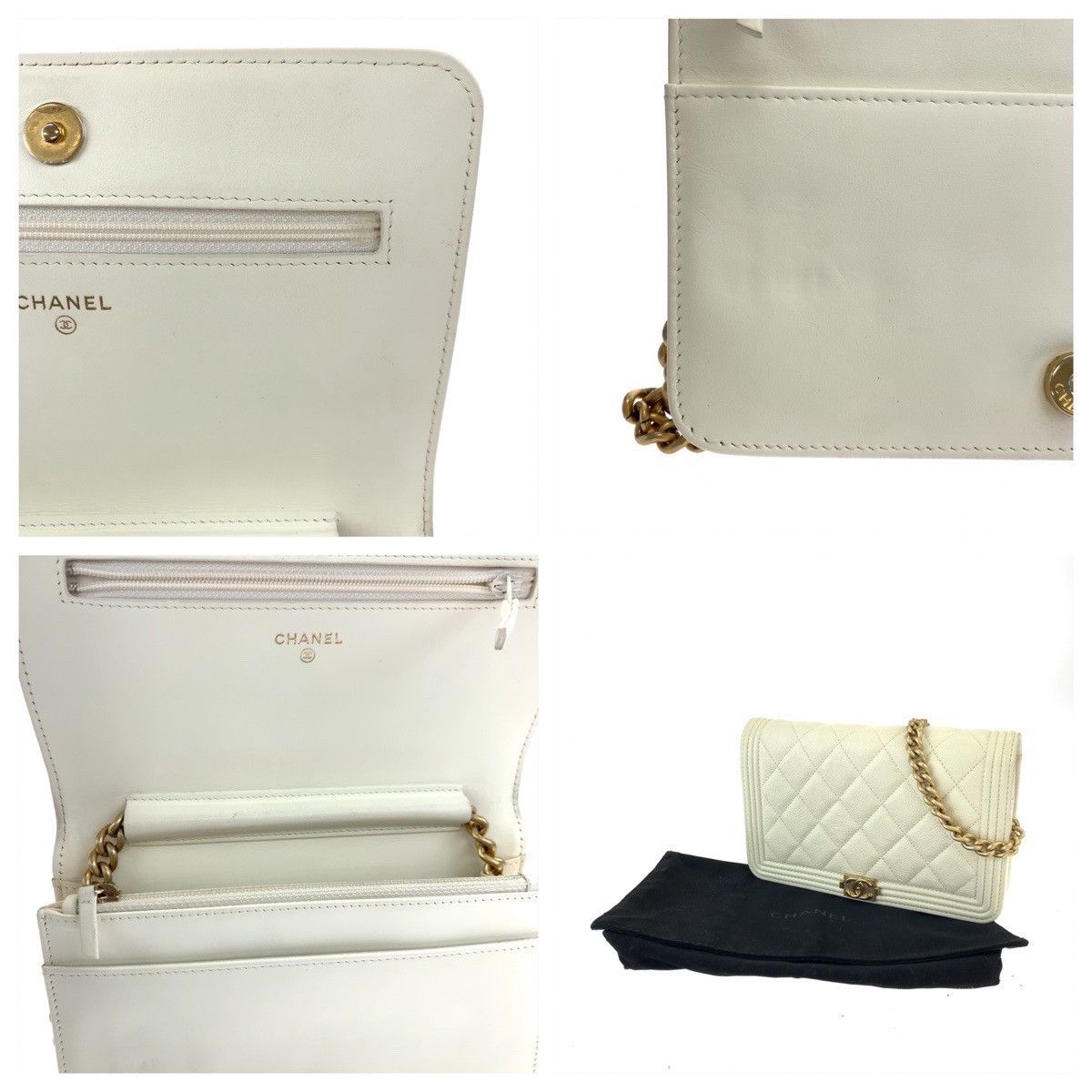 Chanel Chanel Chanel Caviar Skin Boy Chanel Matelasse Chain Wallet Shoulder Bag 405526 Leather Crossbody Bag 405526 in Very Good Condition Size ONE SIZE - 5 Thumbnail