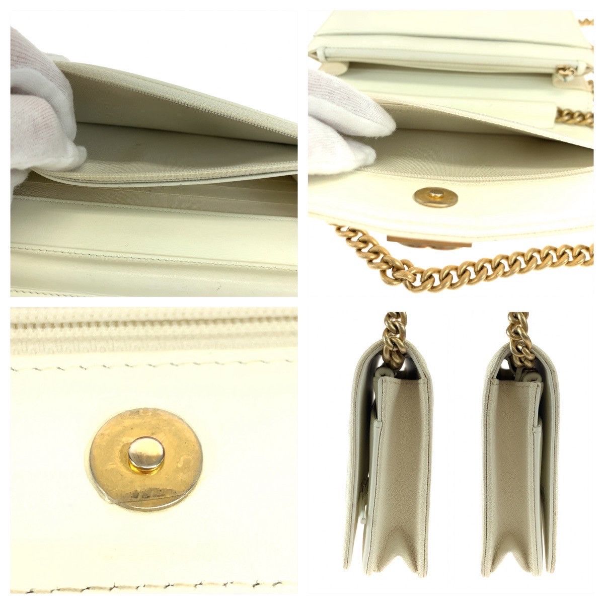Chanel Chanel Chanel Caviar Skin Boy Chanel Matelasse Chain Wallet Shoulder Bag 405526 Leather Crossbody Bag 405526 in Very Good Condition Size ONE SIZE - 6 Thumbnail