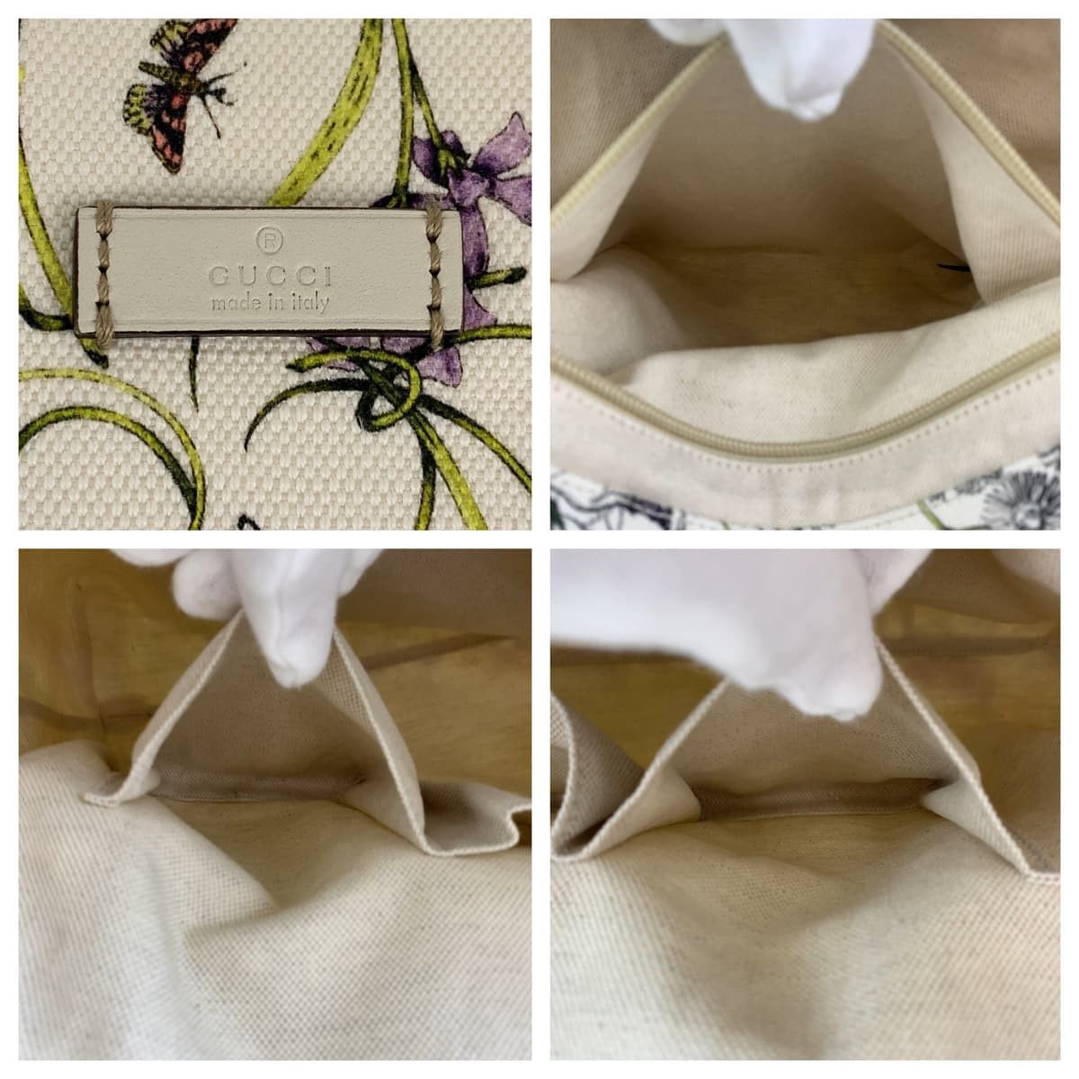 Gucci Gucci Gucci Flora Canvas Tote Bag 282439 Canvas Tote Bag 282439 in Great Condition Size ONE SIZE - 5 Thumbnail