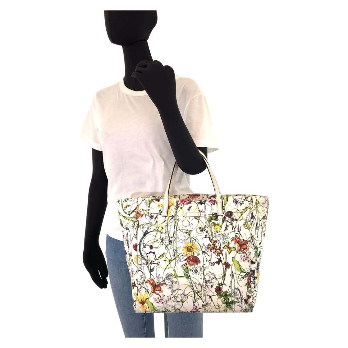 Gucci Gucci Gucci Flora Canvas Tote Bag 282439 Canvas Tote Bag 282439 in Great Condition Size ONE SIZE - 7 Thumbnail