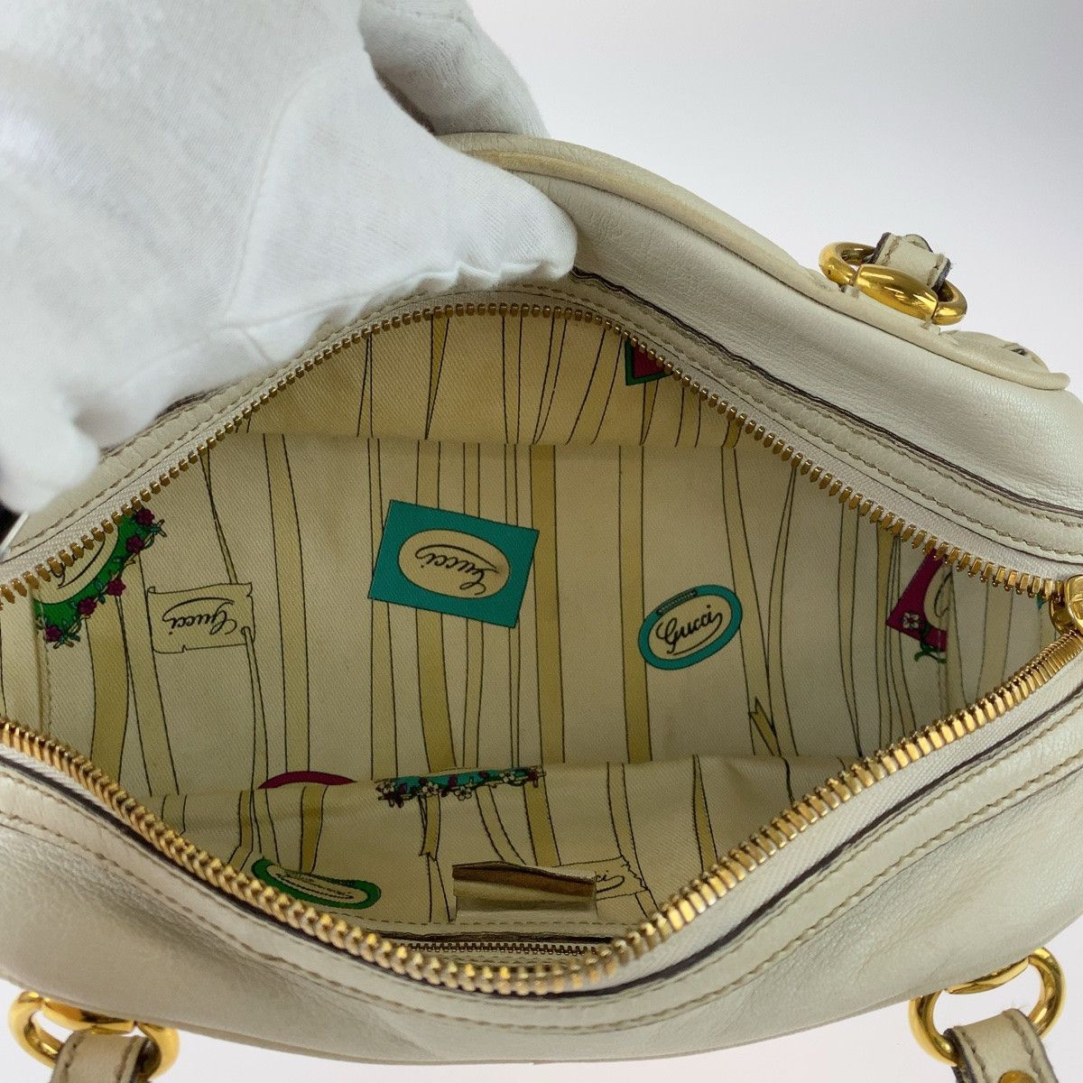 Gucci Gucci Gucci Bamboo Horsebit Leather Handbag 159399 Leather Handbag 159399 in Very Good Condition Size ONE SIZE - 6 Thumbnail