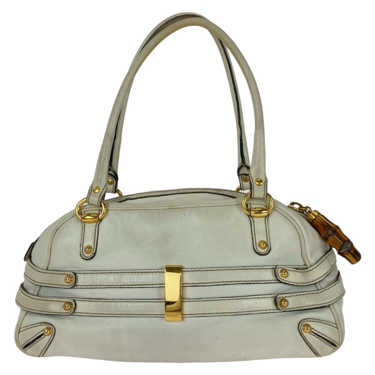 Gucci Gucci Gucci Bamboo Horsebit Leather Handbag 159399 Leather Handbag 159399 in Very Good Condition Size ONE SIZE - 2 Thumbnail