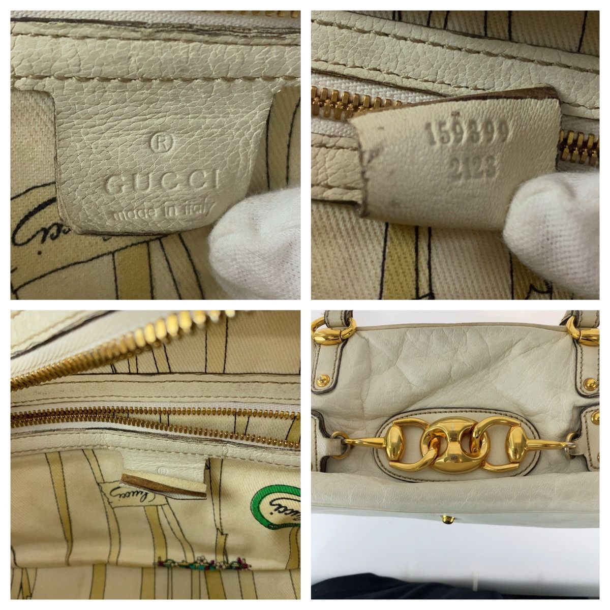 Gucci Gucci Gucci Bamboo Horsebit Leather Handbag 159399 Leather Handbag 159399 in Very Good Condition Size ONE SIZE - 4 Thumbnail