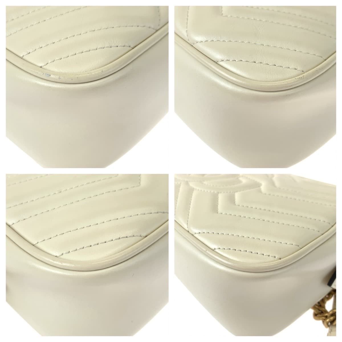 Gucci Gucci Gucci GG Marmont Leather Shoulder Bag 447632 Leather Crossbody Bag 447632 in Very Good Condition Size ONE SIZE - 3 Thumbnail