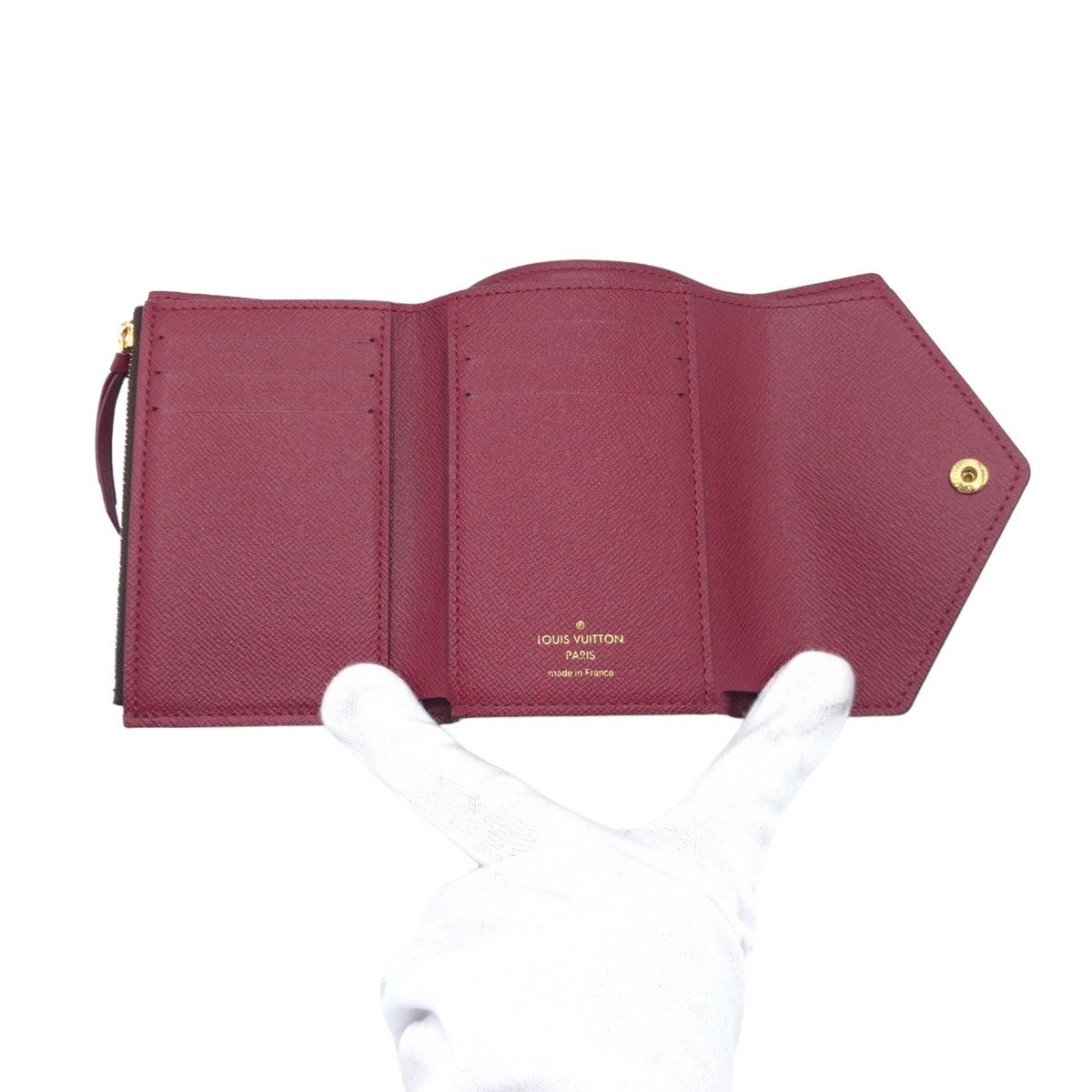 Louis Vuitton Louis Vuitton Louis Vuitton Monogram Victorine Wallet Brown PVC Canvas Short Wallet M41938 Size ONE SIZE - 7 Thumbnail