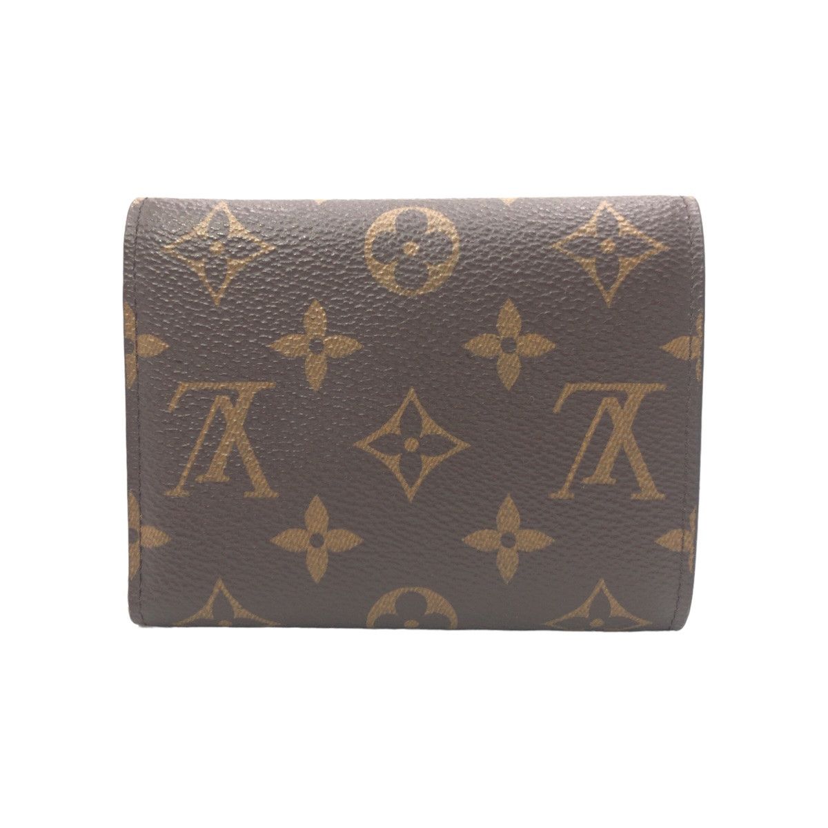 Louis Vuitton Louis Vuitton Louis Vuitton Monogram Victorine Wallet Brown PVC Canvas Short Wallet M41938 Size ONE SIZE - 2 Thumbnail