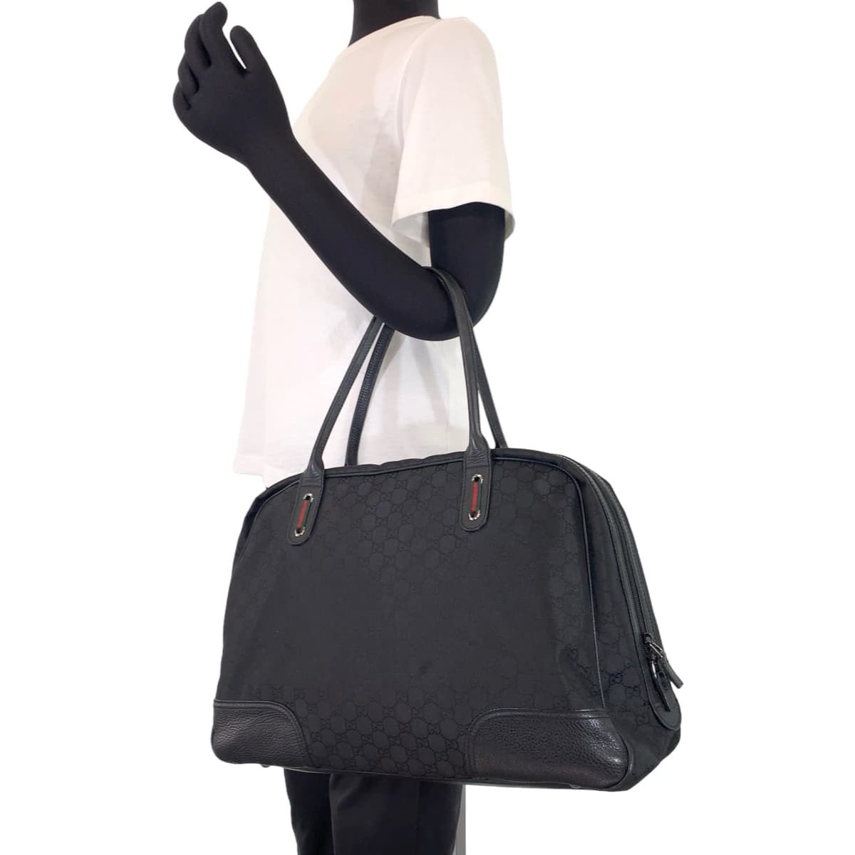 Gucci Gucci Gucci GG Canvas Sheline Line Nylon 2way Bag 293595 Others Travel Bag 293595 Size ONE SIZE - 6 Thumbnail
