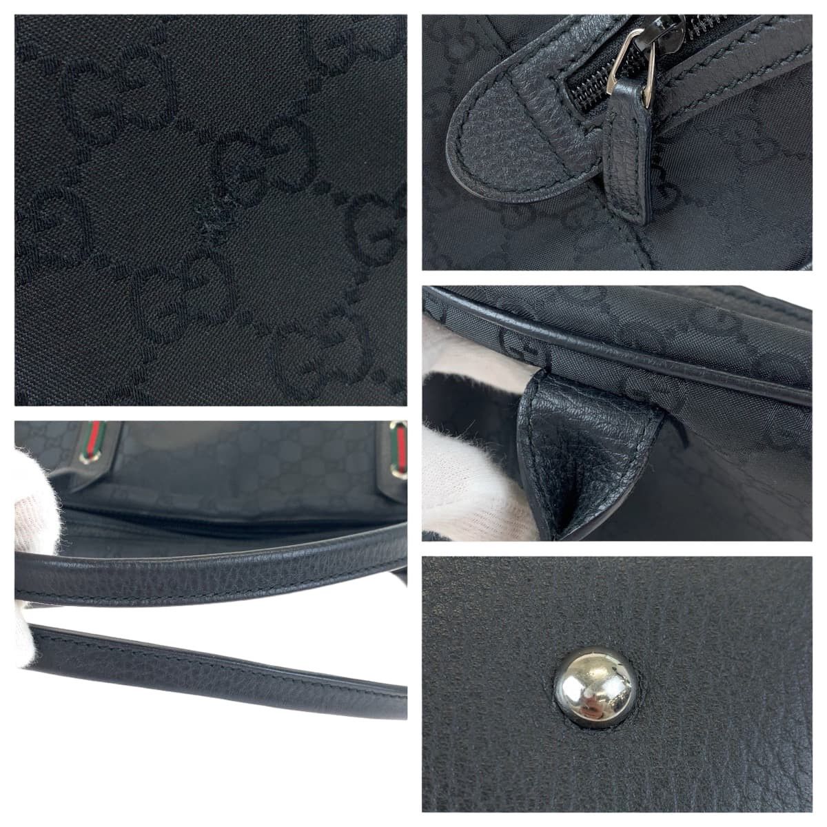 Gucci Gucci Gucci GG Canvas Sheline Line Nylon 2way Bag 293595 Others Travel Bag 293595 Size ONE SIZE - 5 Thumbnail