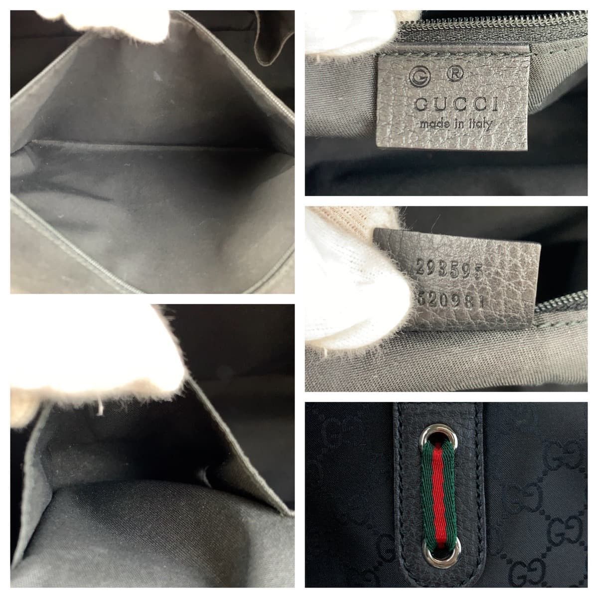 Gucci Gucci Gucci GG Canvas Sheline Line Nylon 2way Bag 293595 Others Travel Bag 293595 Size ONE SIZE - 4 Thumbnail