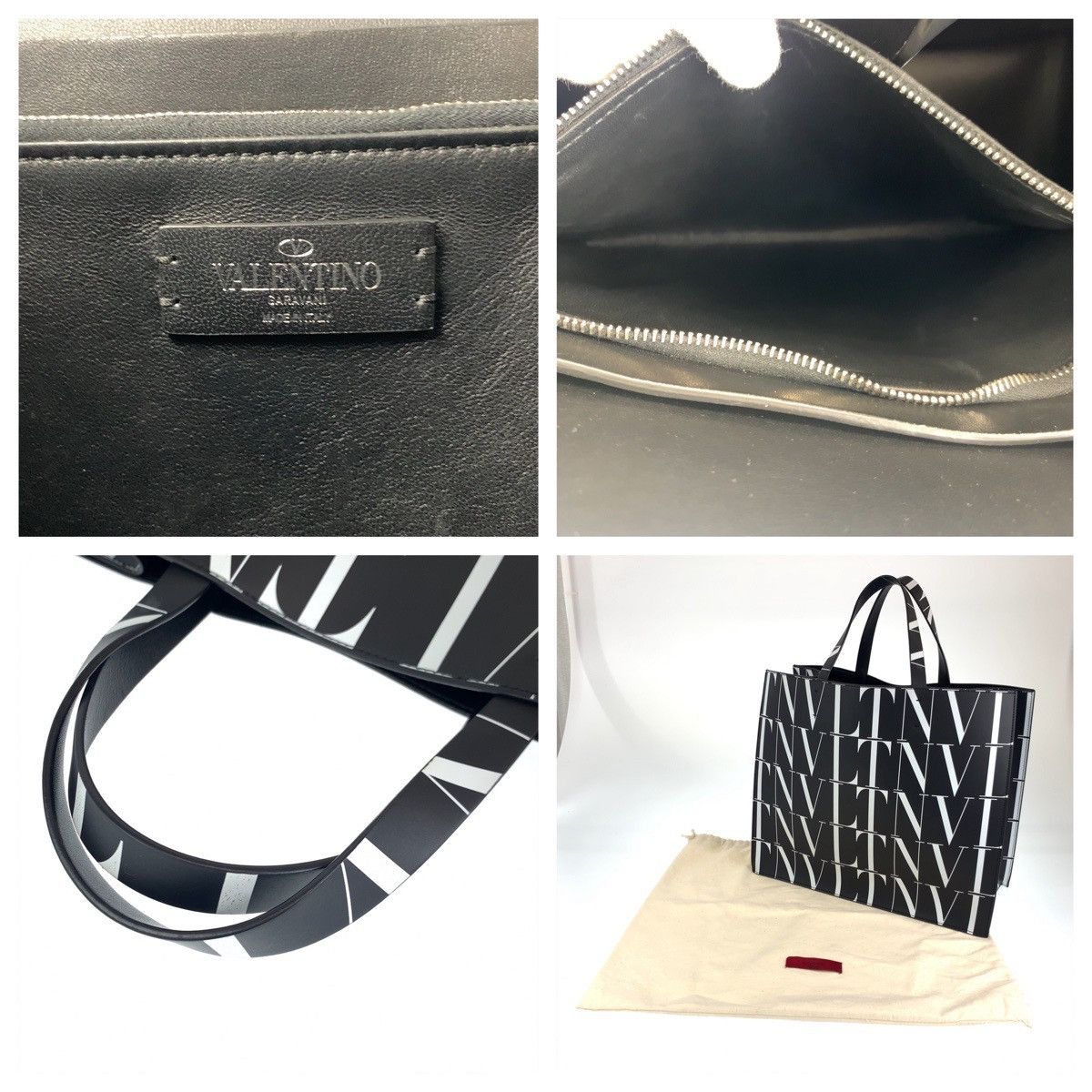 Valentino Valentino Valentino Calf Tote Bag WY2B0963 Leather Tote Bag WY2B0963 in Great Condition Size ONE SIZE - 4 Thumbnail