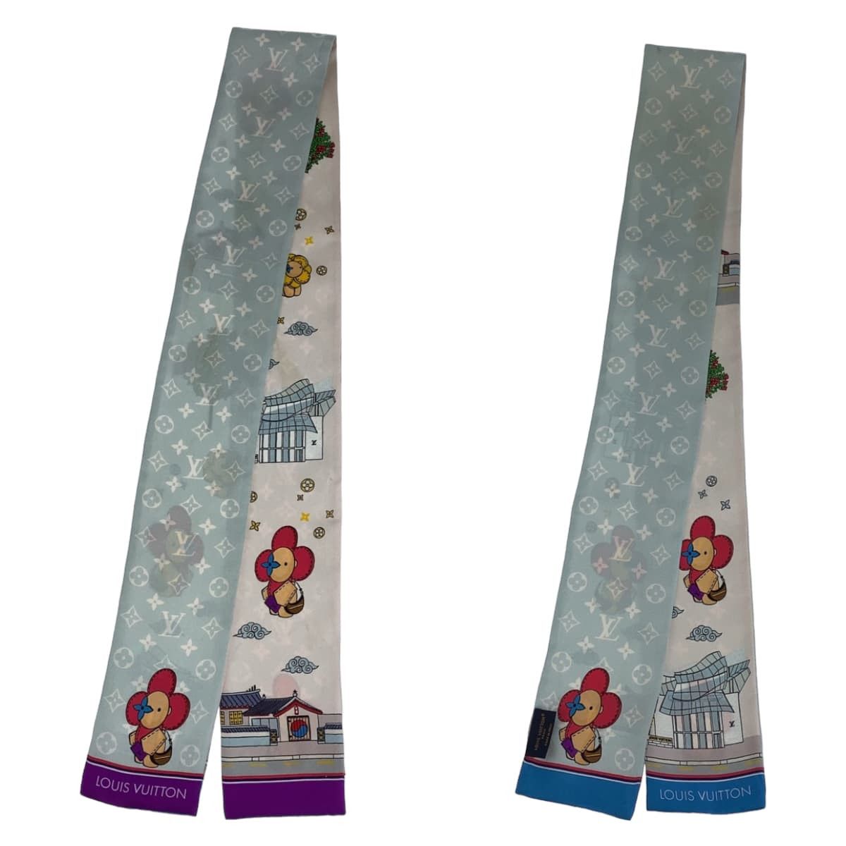Louis Vuitton Louis Vuitton Louis Vuitton Silk Vivienne Seoul Scarf M77934 Canvas Scarf M77934 in Very Good Condition Size ONE SIZE - 4 Thumbnail