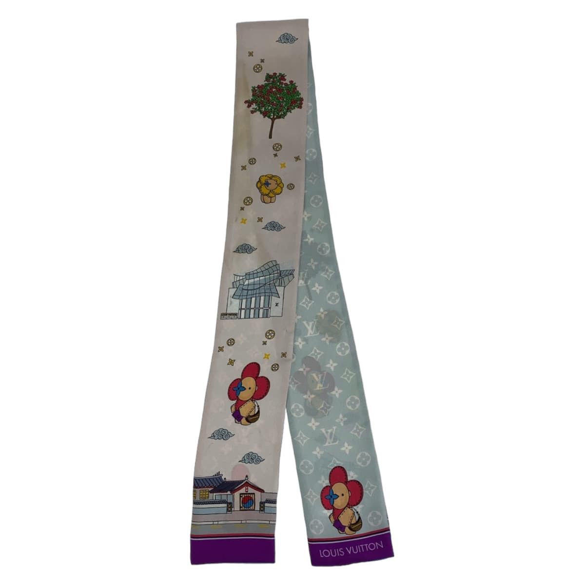 Louis Vuitton Louis Vuitton Louis Vuitton Silk Vivienne Seoul Scarf M77934 Canvas Scarf M77934 in Very Good Condition Size ONE SIZE - 3 Thumbnail