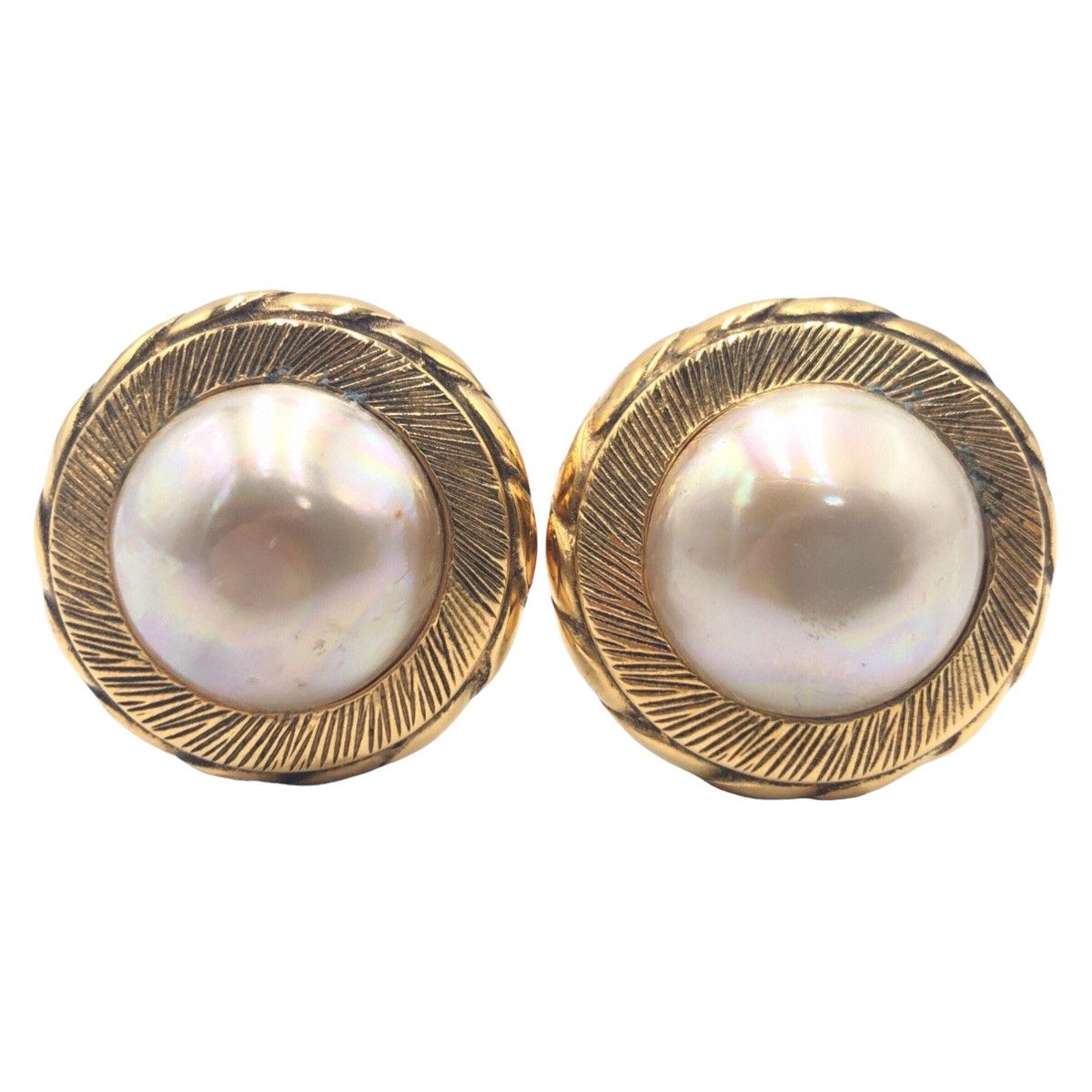 Chanel Chanel Chanel Metal Faux Pearl Earrings 405355 Plastic Earrings 405355 in Very Good Condition Size ONE SIZE - 2 Thumbnail