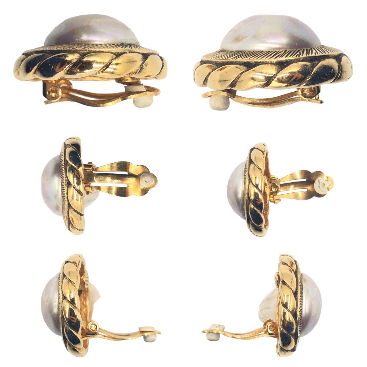 Chanel Chanel Chanel Metal Faux Pearl Earrings 405355 Plastic Earrings 405355 in Very Good Condition Size ONE SIZE - 7 Thumbnail