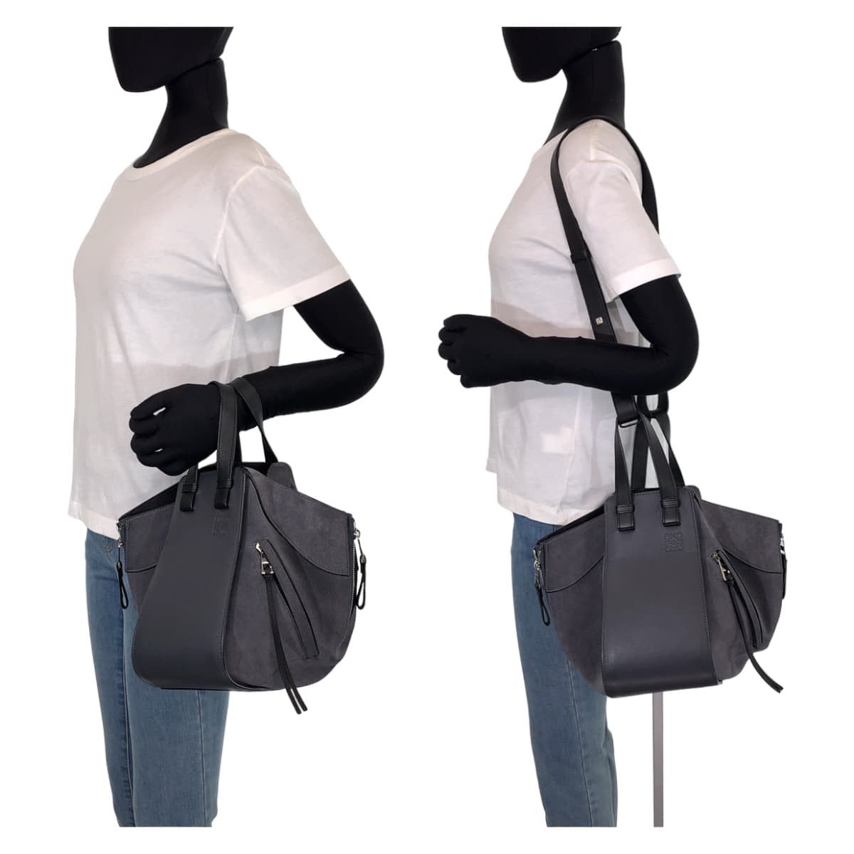 Loewe Loewe Loewe Anagram Hammock Suede/Leather Shoulder Bag Leather Shoulder Bag in Great Condition Size ONE SIZE - 6 Thumbnail