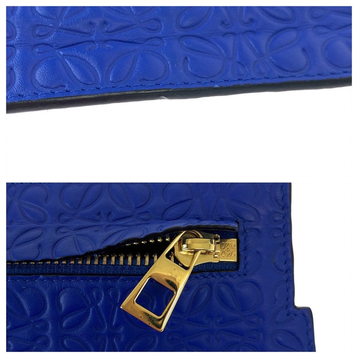 Loewe Loewe Loewe Leather Repeat Anagram T Pouch Clutch Bag 405442 Leather Clutch Bag 405442 in Very Good Condition Size ONE SIZE - 5 Thumbnail