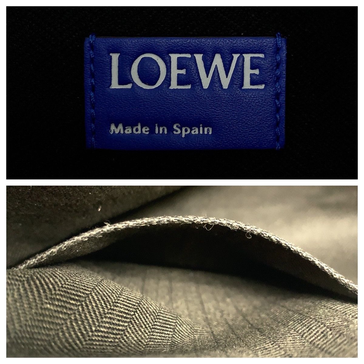 Loewe Loewe Loewe Leather Repeat Anagram T Pouch Clutch Bag 405442 Leather Clutch Bag 405442 in Very Good Condition Size ONE SIZE - 4 Thumbnail