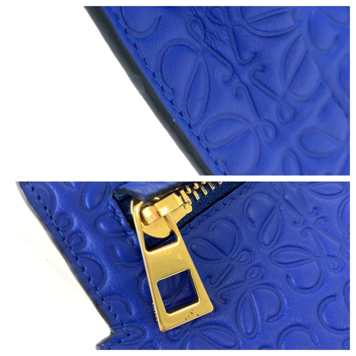 Loewe Loewe Loewe Leather Repeat Anagram T Pouch Clutch Bag 405442 Leather Clutch Bag 405442 in Very Good Condition Size ONE SIZE - 6 Thumbnail