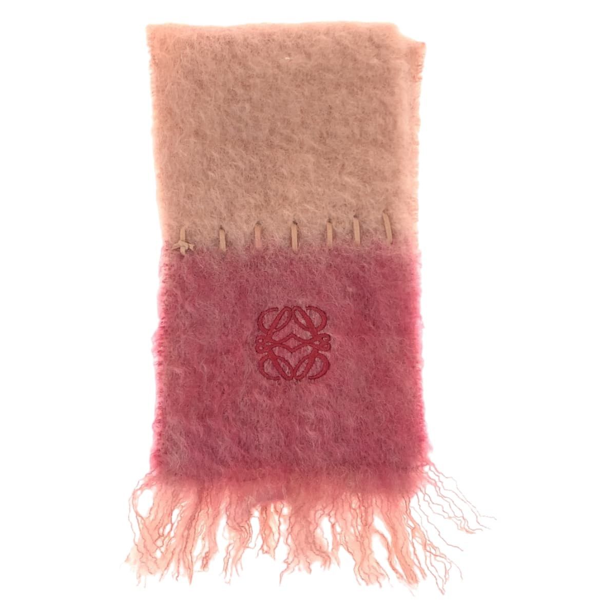 Loewe Loewe Loewe Anagram Wool Mohair Scarf Canvas Scarf Size ONE SIZE - 2 Thumbnail