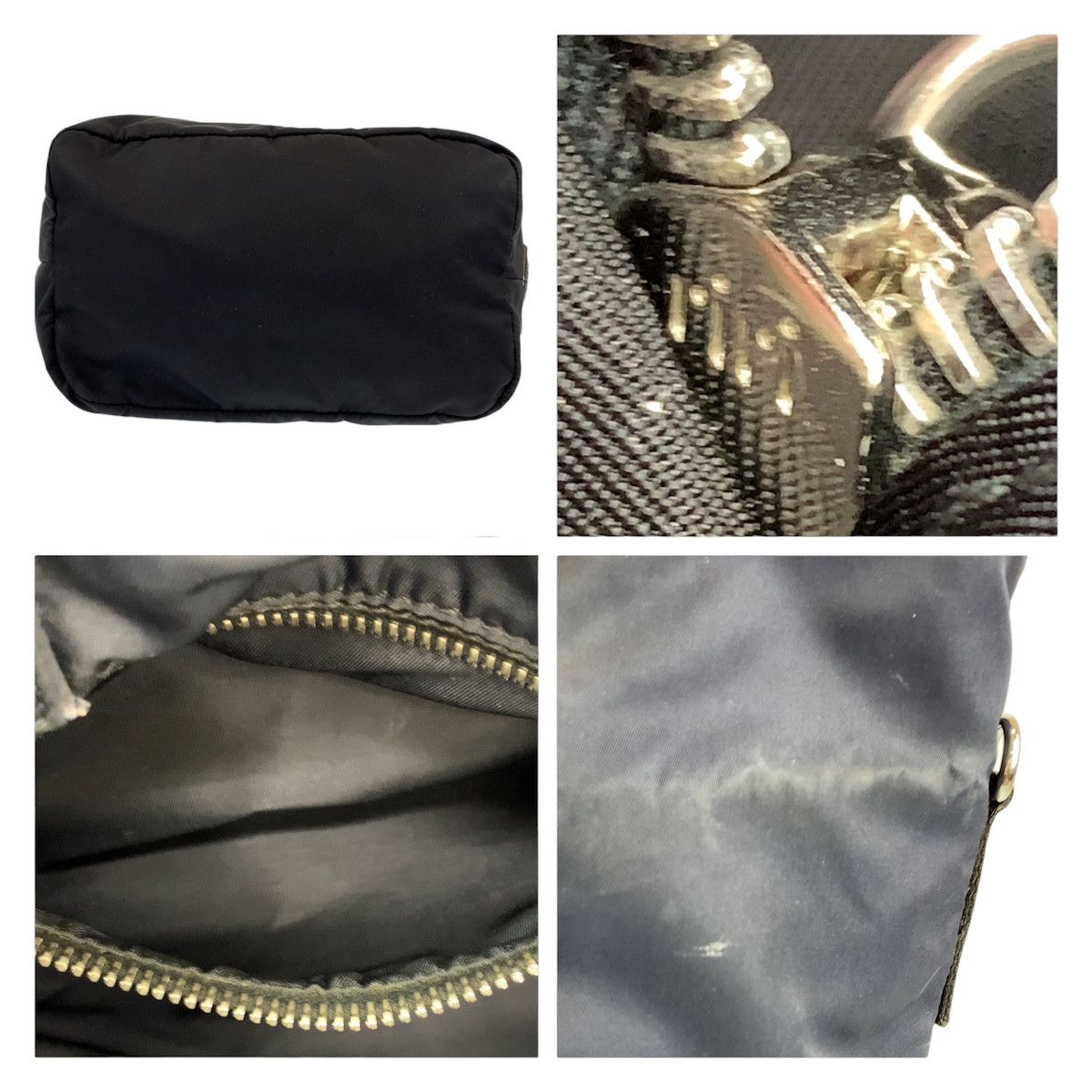 Prada Prada Prada Nylon Tessuto Logo Tote Bag Canvas Tote Bag Size ONE SIZE - 4 Thumbnail