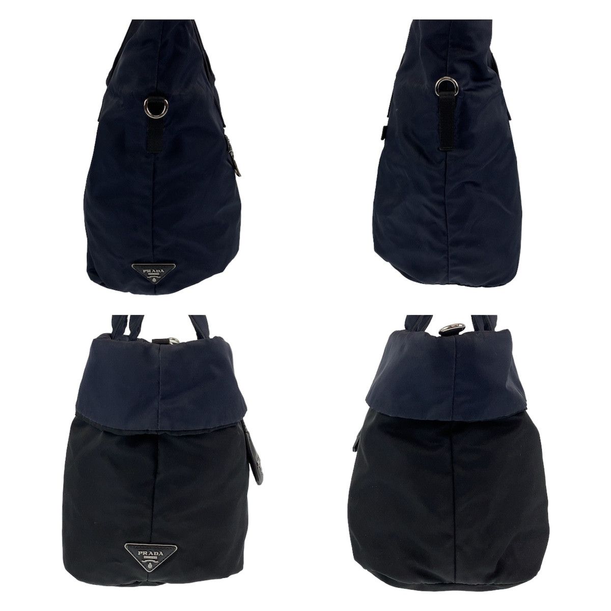 Prada Prada Prada Nylon Tessuto Logo Tote Bag Canvas Tote Bag Size ONE SIZE - 6 Thumbnail