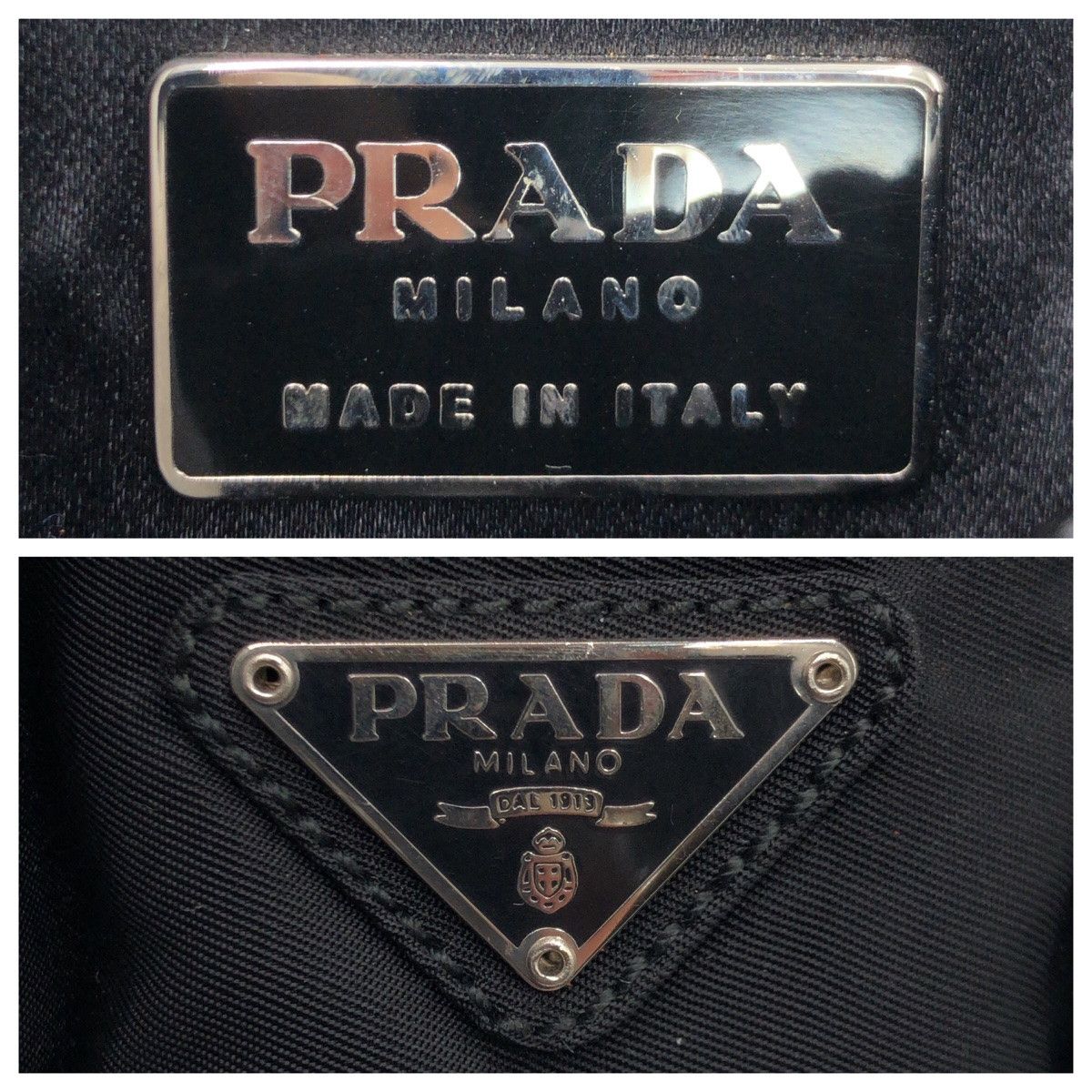 Prada Prada Prada Nylon Triangle Logo Tote Bag Canvas Tote Bag Size ONE SIZE - 4 Thumbnail