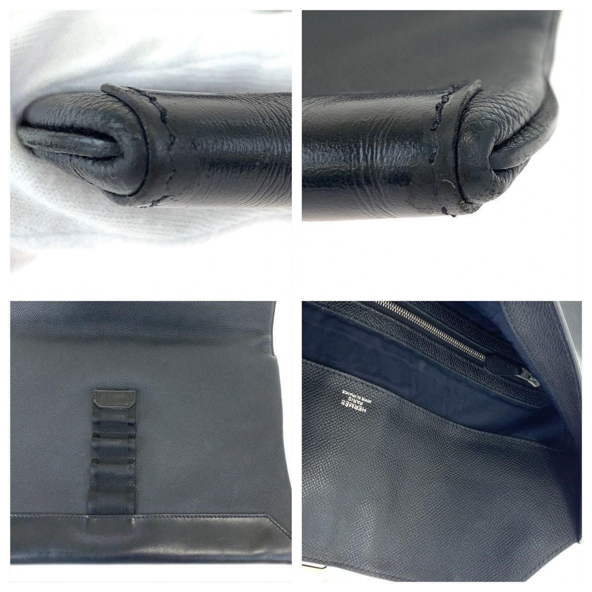 Hermes Hermes Hermes Leather City Slide Clutch Bag Leather Clutch Bag in Very Good Condition Size ONE SIZE - 5 Thumbnail