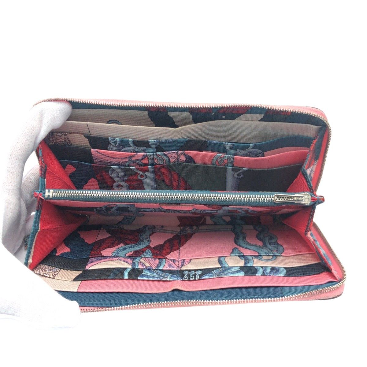 Hermes Hermes Hermes Azap Long Silk-in Pink Epsom Leather Long Wallet Leather Long Wallet in Very Good Condition Size ONE SIZE - 9 Thumbnail