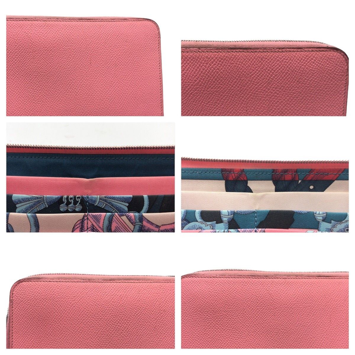 Hermes Hermes Hermes Azap Long Silk-in Pink Epsom Leather Long Wallet Leather Long Wallet in Very Good Condition Size ONE SIZE - 7 Thumbnail