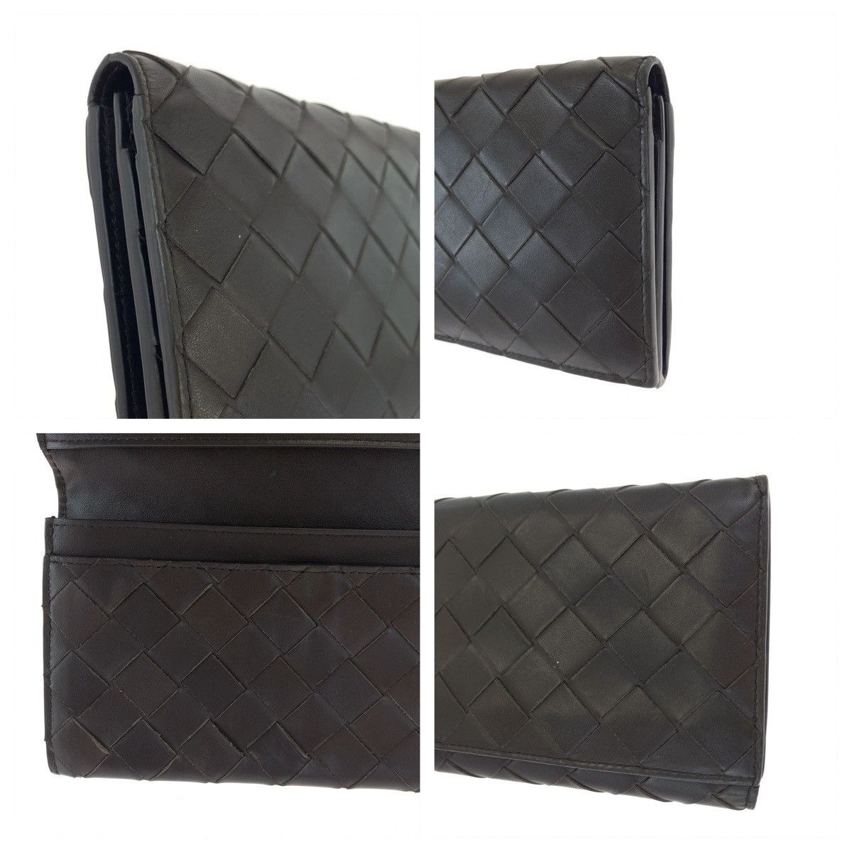 Bottega Veneta Bottega Veneta Bottega Veneta Brown Leather Bifold Wallet Leather Long Wallet PO2255077B Size ONE SIZE - 7 Thumbnail