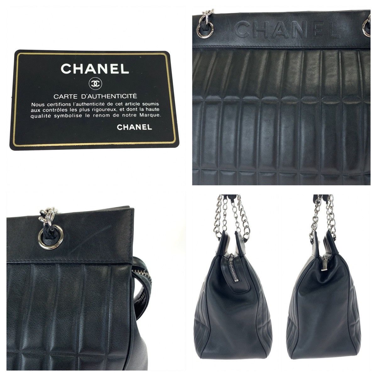 Chanel Chanel Chanel Vintage Lambskin Logo Chain Shoulder Bag Leather Shoulder Bag 838**** in Very Good Condition Size ONE SIZE - 5 Thumbnail