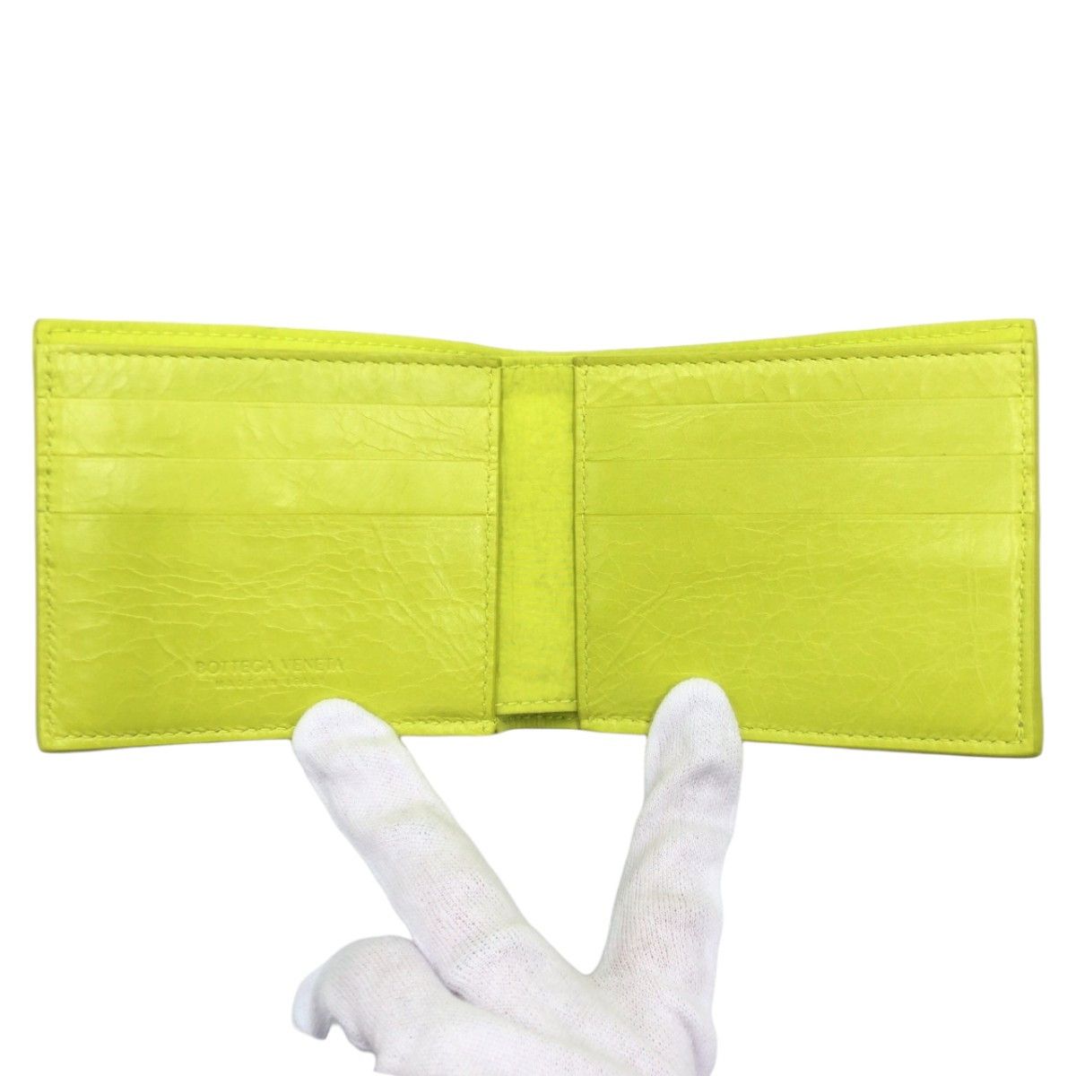 Bottega Veneta Bottega Veneta Bottega Veneta Leather Maxi Intrecciato Cassette Wallet Leather Short Wallet 405693 in Great Condition Size ONE SIZE - 7 Thumbnail