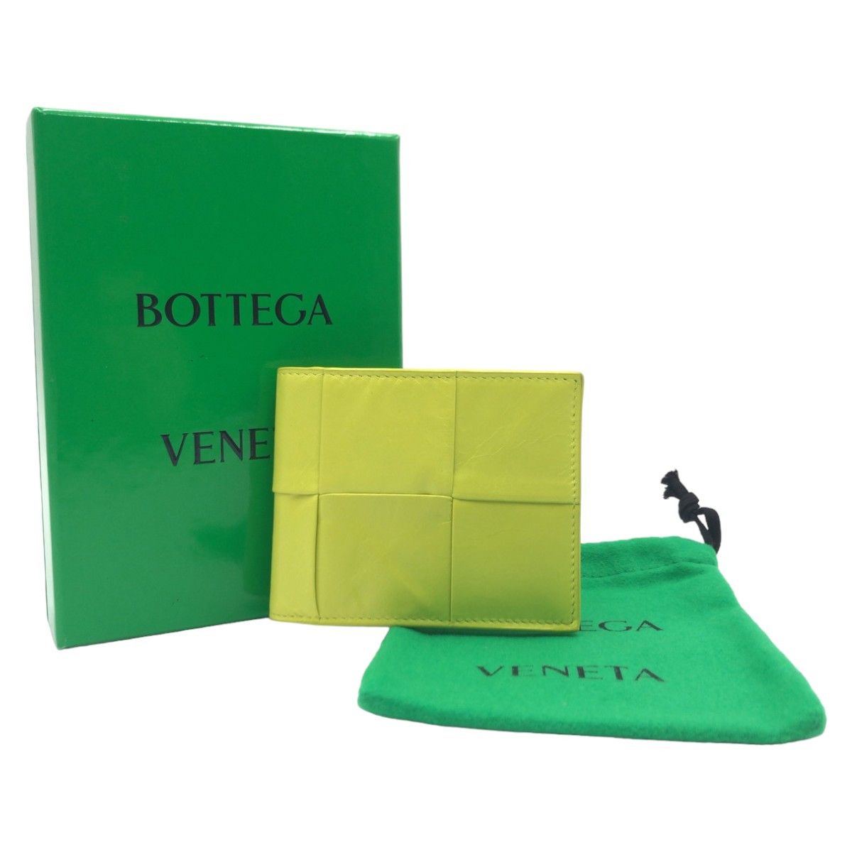 Bottega Veneta Bottega Veneta Bottega Veneta Leather Maxi Intrecciato Cassette Wallet Leather Short Wallet 405693 in Great Condition Size ONE SIZE - 9 Thumbnail