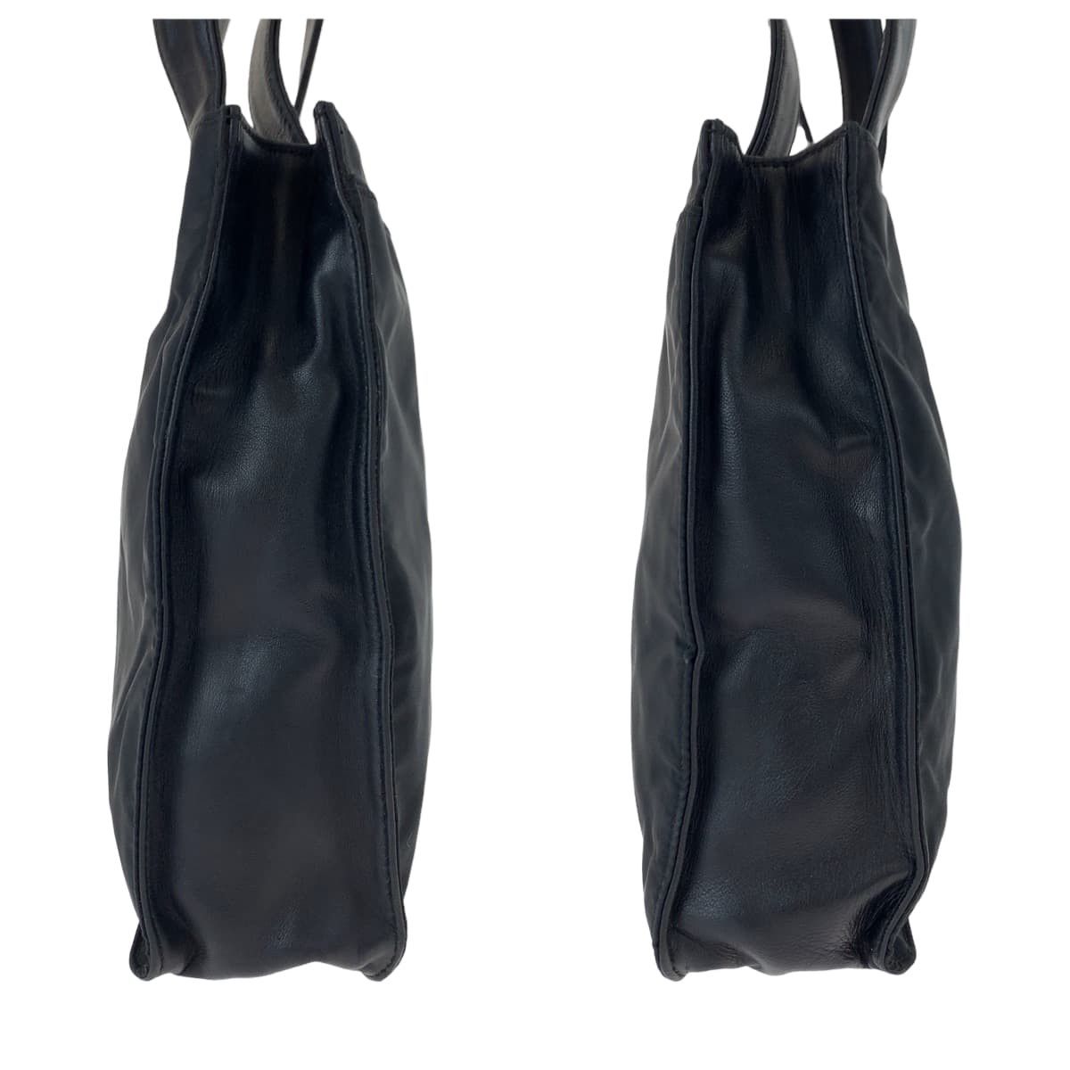 Prada Prada Prada Nylon/Leather Tessuto Triangle Logo Tote Bag Canvas Tote Bag in Very Good Condition Size ONE SIZE - 7 Thumbnail