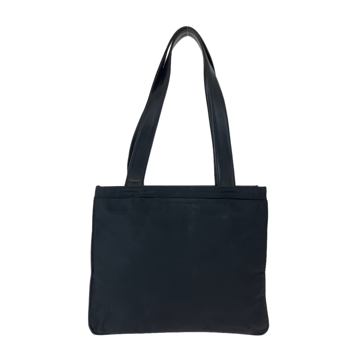 Prada Prada Prada Nylon/Leather Tessuto Triangle Logo Tote Bag Canvas Tote Bag in Very Good Condition Size ONE SIZE - 2 Thumbnail