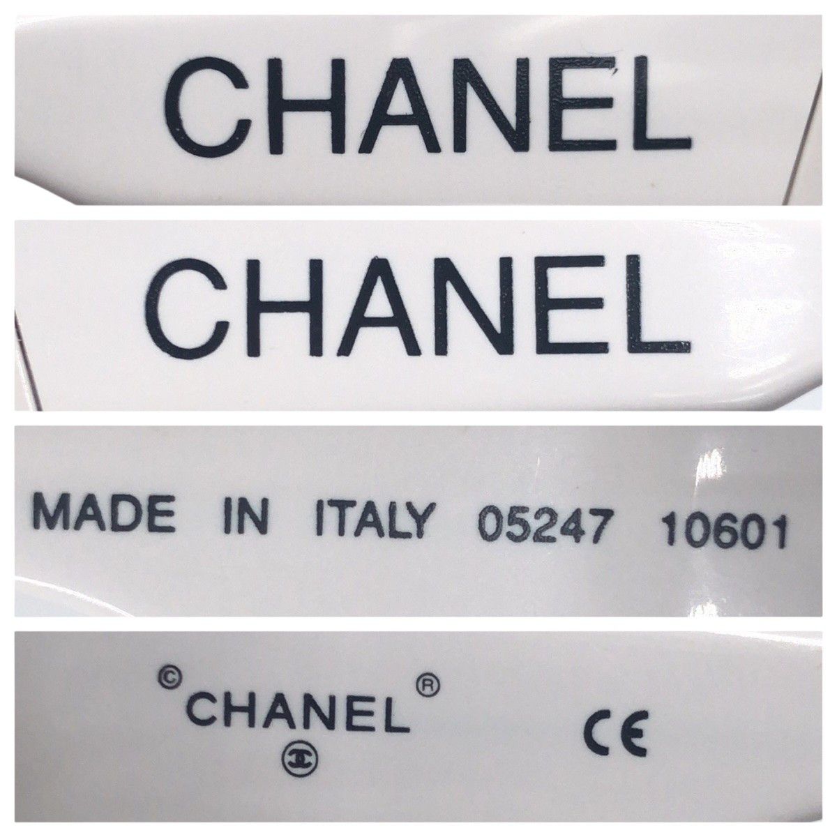 Chanel Chanel Chanel Vintage White Plastic Sunglasses Plastic Sunglasses 05247 10601 in Very Good Condition Size ONE SIZE - 7 Thumbnail
