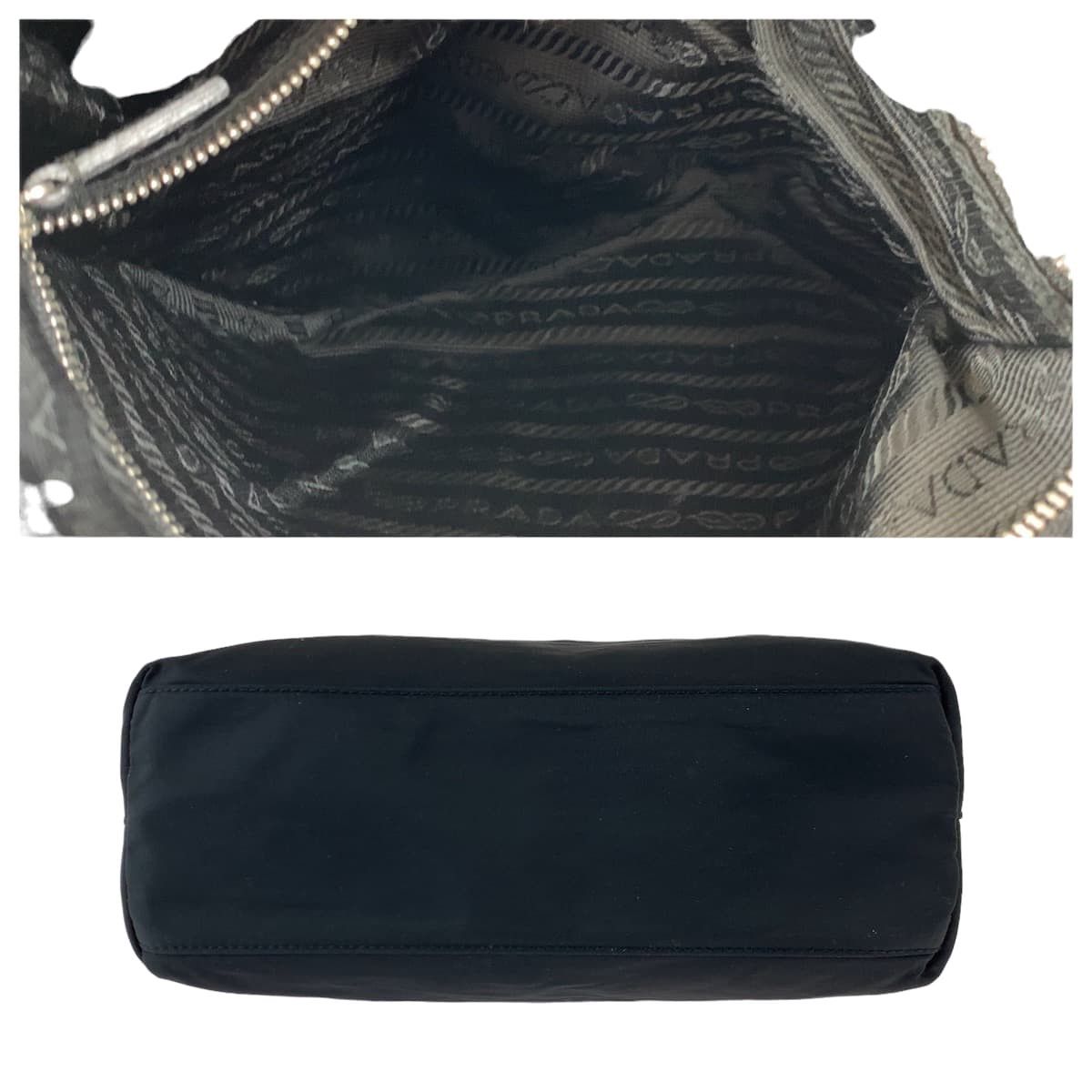 Prada Prada Prada Nylon/Leather Tessuto Triangle Logo Plate Shoulder Bag Canvas Crossbody Bag in Very Good Condition Size ONE SIZE - 6 Thumbnail