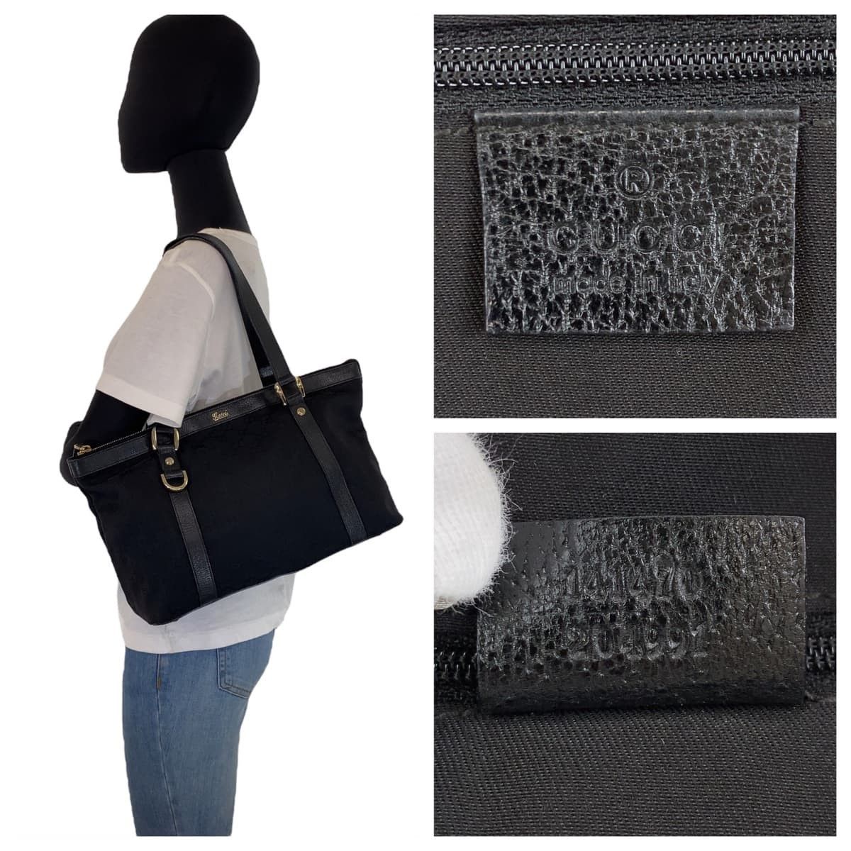 Gucci Gucci Gucci GG Canvas/Leather Abby Shoulder Bag 141470 Canvas Shoulder Bag 141470 in Very Good Condition Size ONE SIZE - 7 Thumbnail