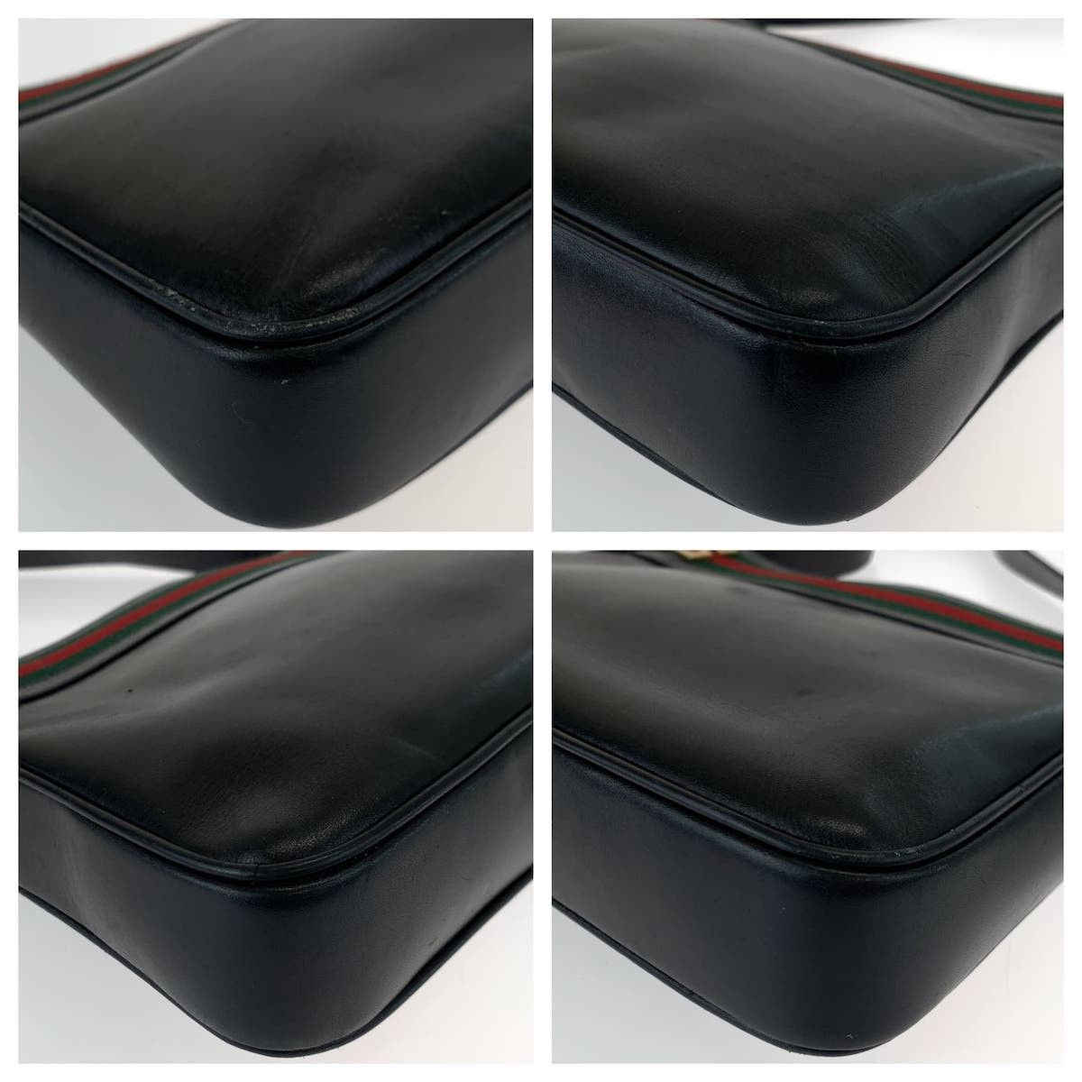 Gucci Gucci Gucci Vintage Black Leather Shoulder Bag 405748 Leather Crossbody Bag 405748 in Very Good Condition Size ONE SIZE - 3 Thumbnail