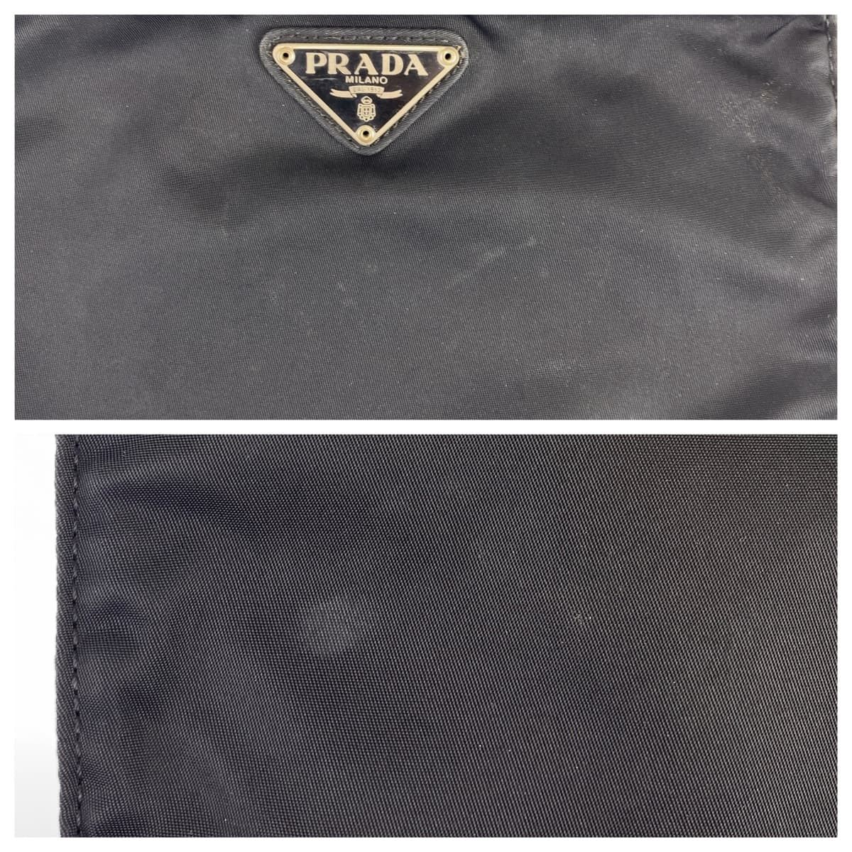 Prada Prada Prada Nylon Tessuto Triangle Logo Plate Shoulder Bag Canvas Crossbody Bag in Very Good Condition Size ONE SIZE - 6 Thumbnail
