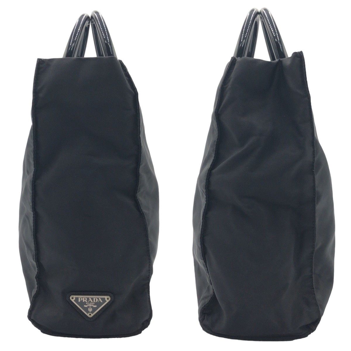 Prada Prada Prada Nylon Tessuto Tote Bag with Triangle Logo Canvas Tote Bag in Very Good Condition Size ONE SIZE - 7 Thumbnail