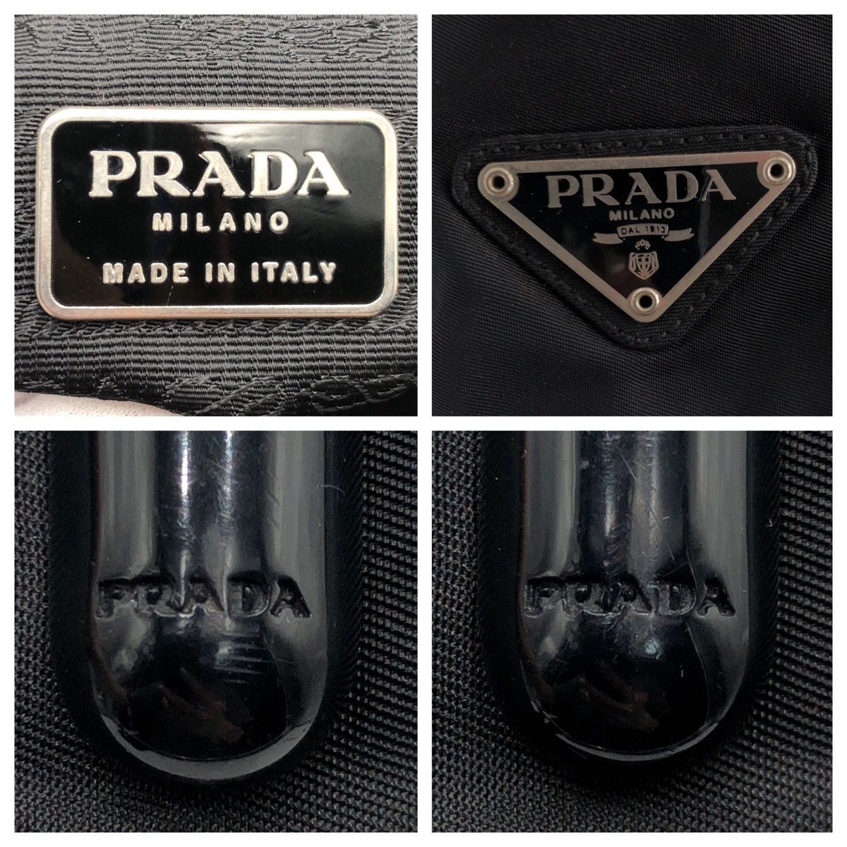 Prada Prada Prada Nylon Tessuto Tote Bag with Triangle Logo Canvas Tote Bag in Very Good Condition Size ONE SIZE - 4 Thumbnail