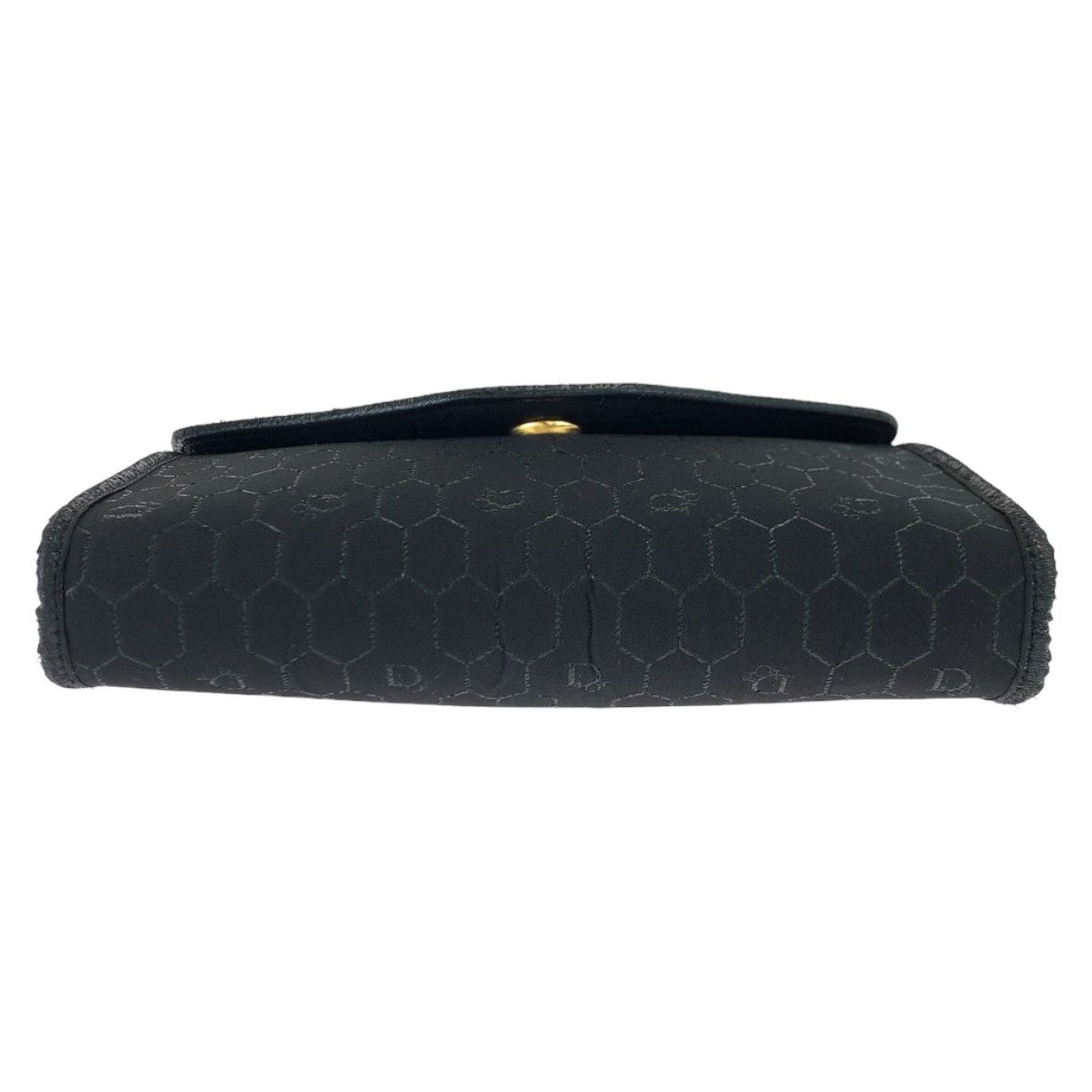 Dior Dior Dior Vintage Honeycomb Black Canvas Chain Shoulder Bag Canvas Crossbody Bag in Very Good Condition Size ONE SIZE - 9 Thumbnail