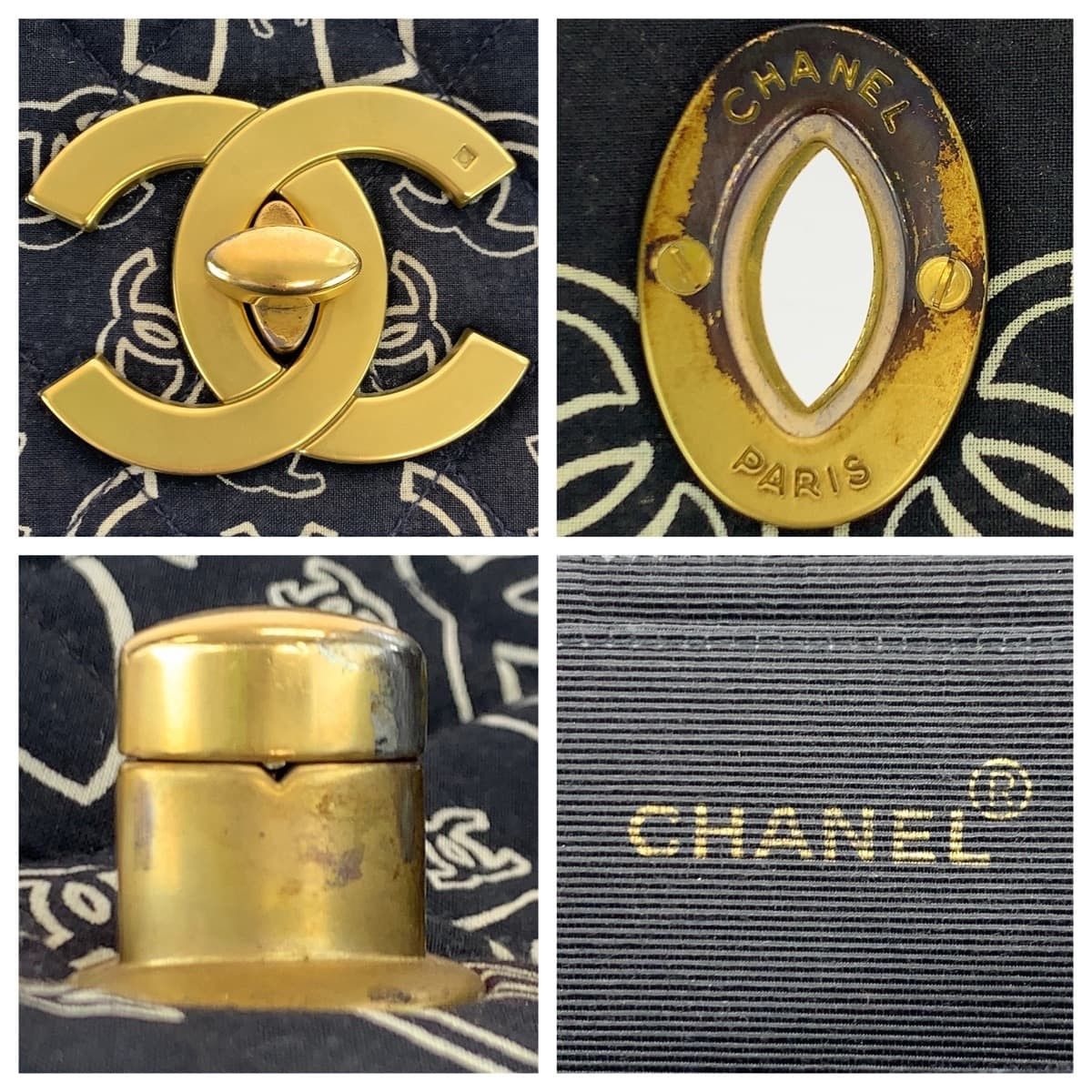 Chanel Chanel Chanel Vintage Bandana Matelassé Cotton Shoulder Bag Cotton Crossbody Bag 405815 in Very Good Condition Size ONE SIZE - 5 Thumbnail